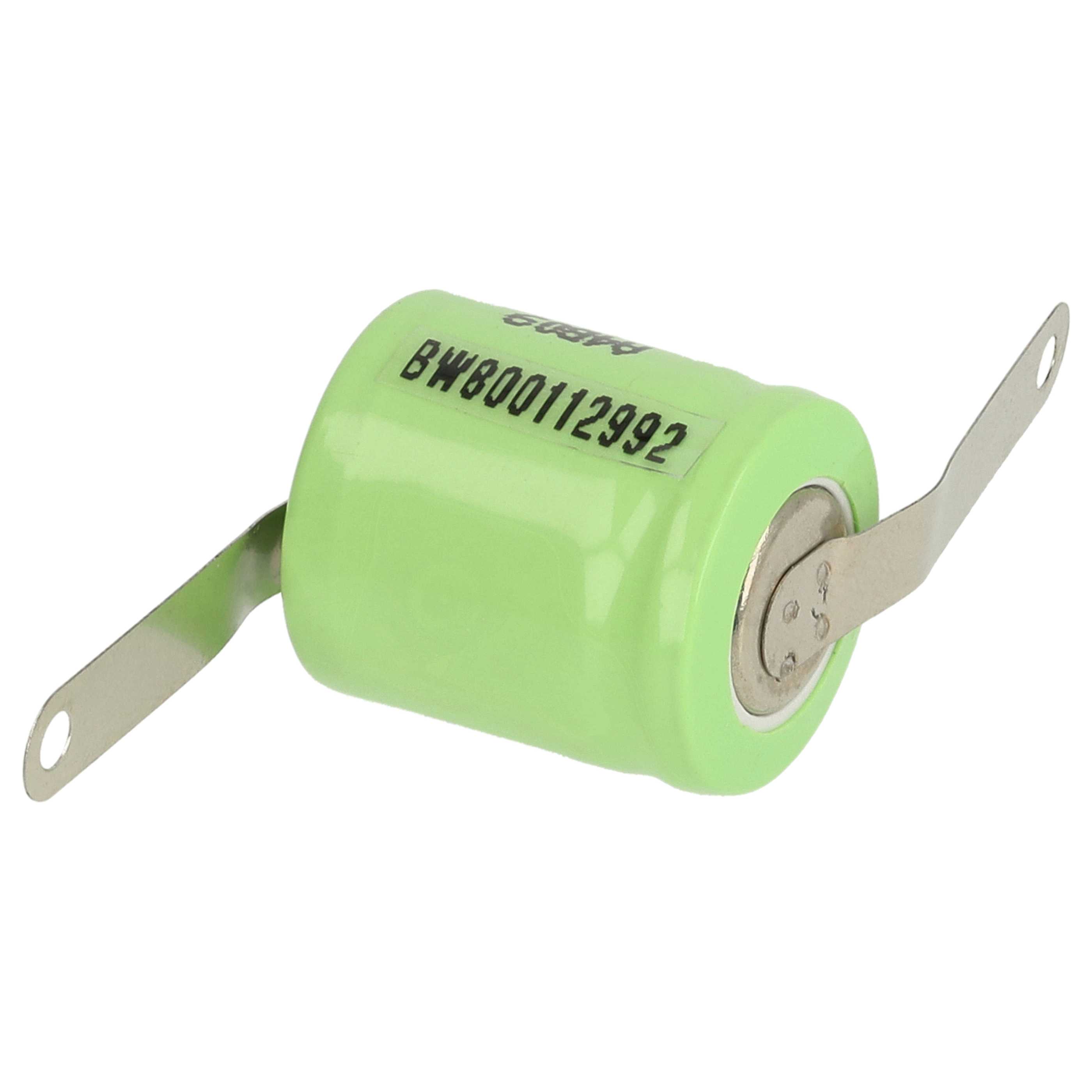 10x Button Cell Battery Type 1/3AA for Model Building Solar Lamps etc. - 300 mAh 1.2 V NiMH