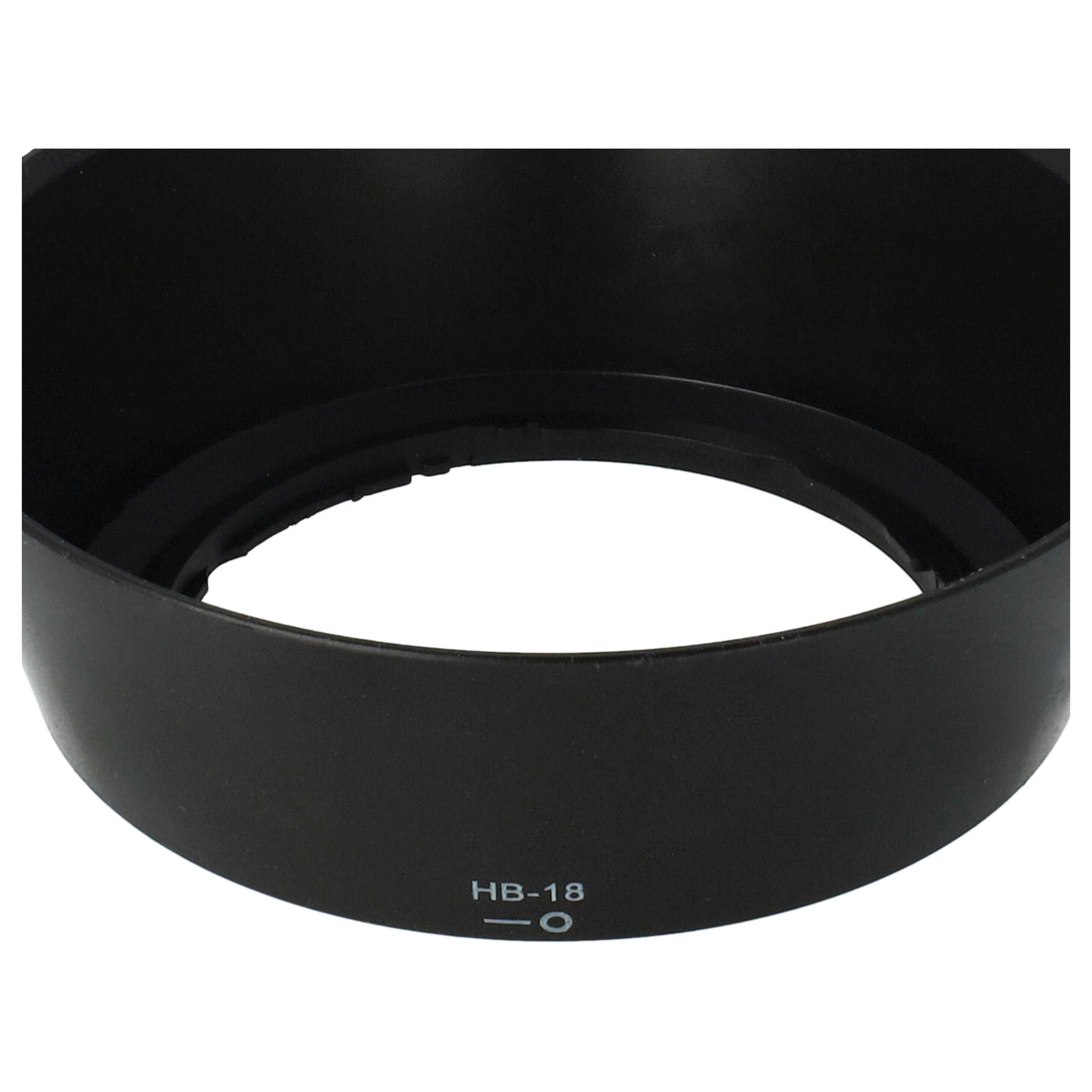 Paraluce compatibile con obiettivo con diametro di 62 mm sostituisce Nikon diaframma HB-18