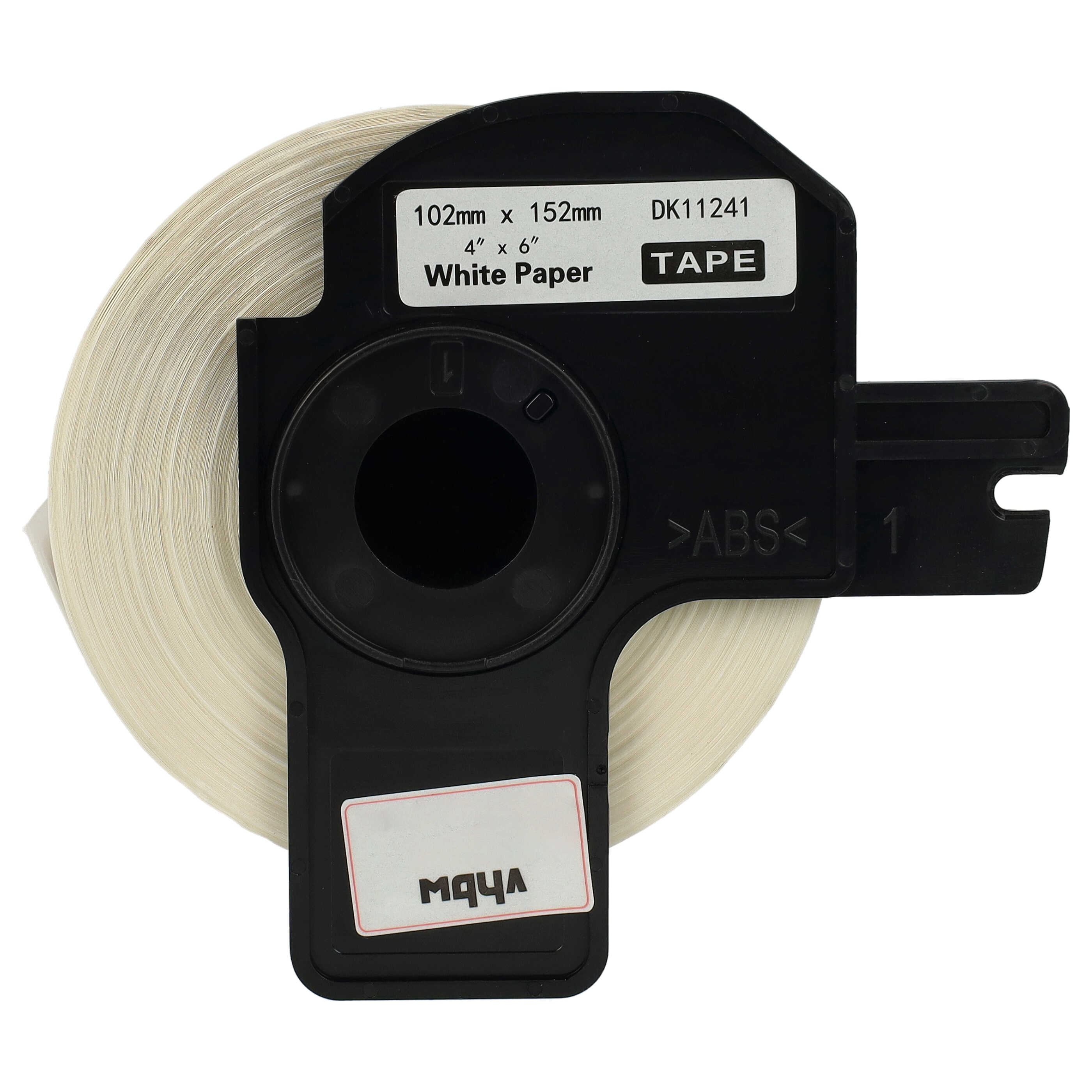 2x Label Roll replaces Brother DK-11241 Labeller - Standard 102 mm x 152 mm + Holder