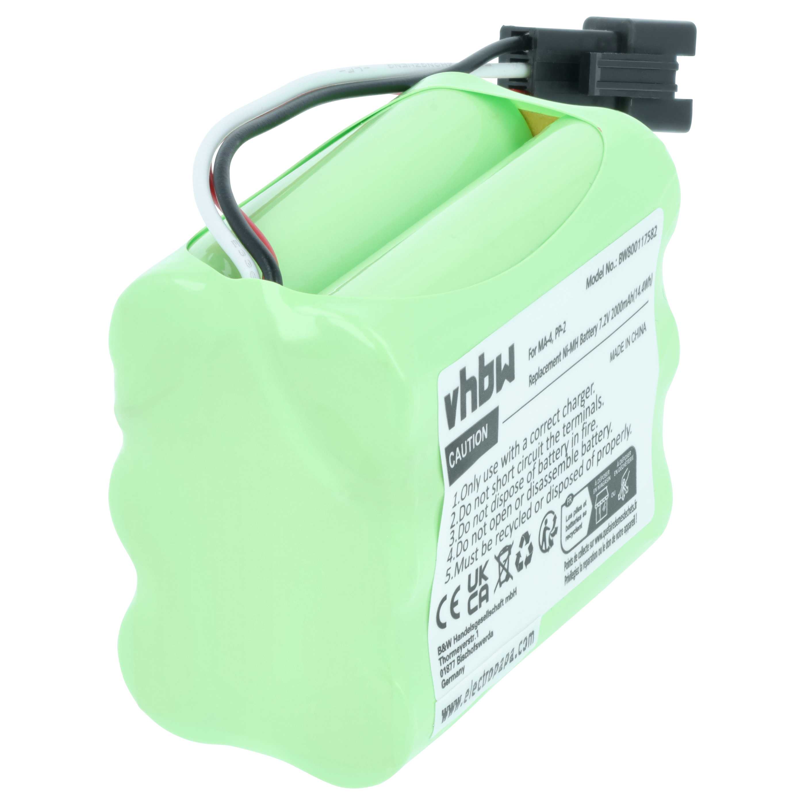 Batterie remplace Teac BP-R1, BP-R12EU, BP-R1EU, BP-R2, BP-R5 radio - 2000mAh 7,2V NiMH