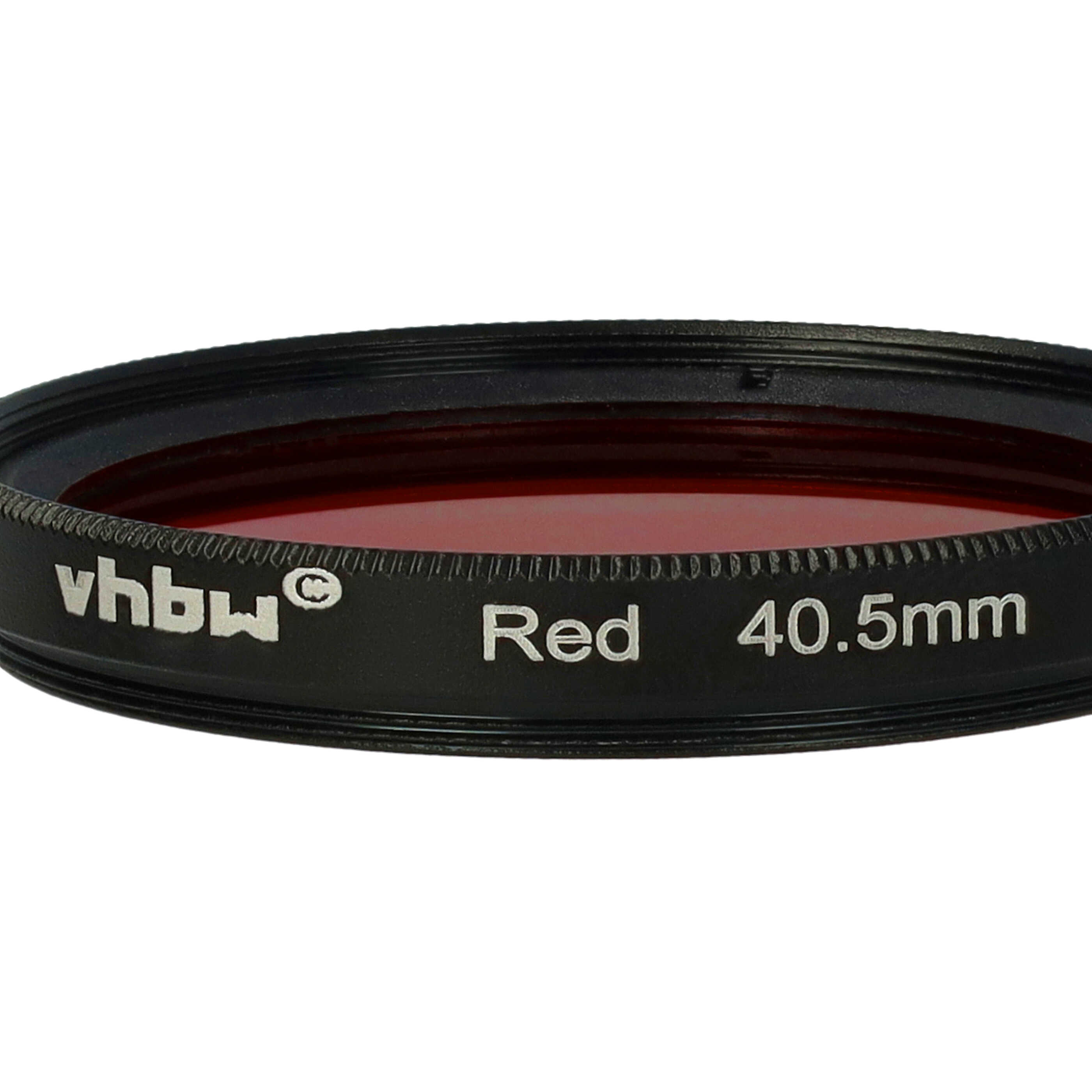 Filtr fotograficzny na obiektywy z gwintem 40,5 mm - filtr czerwony