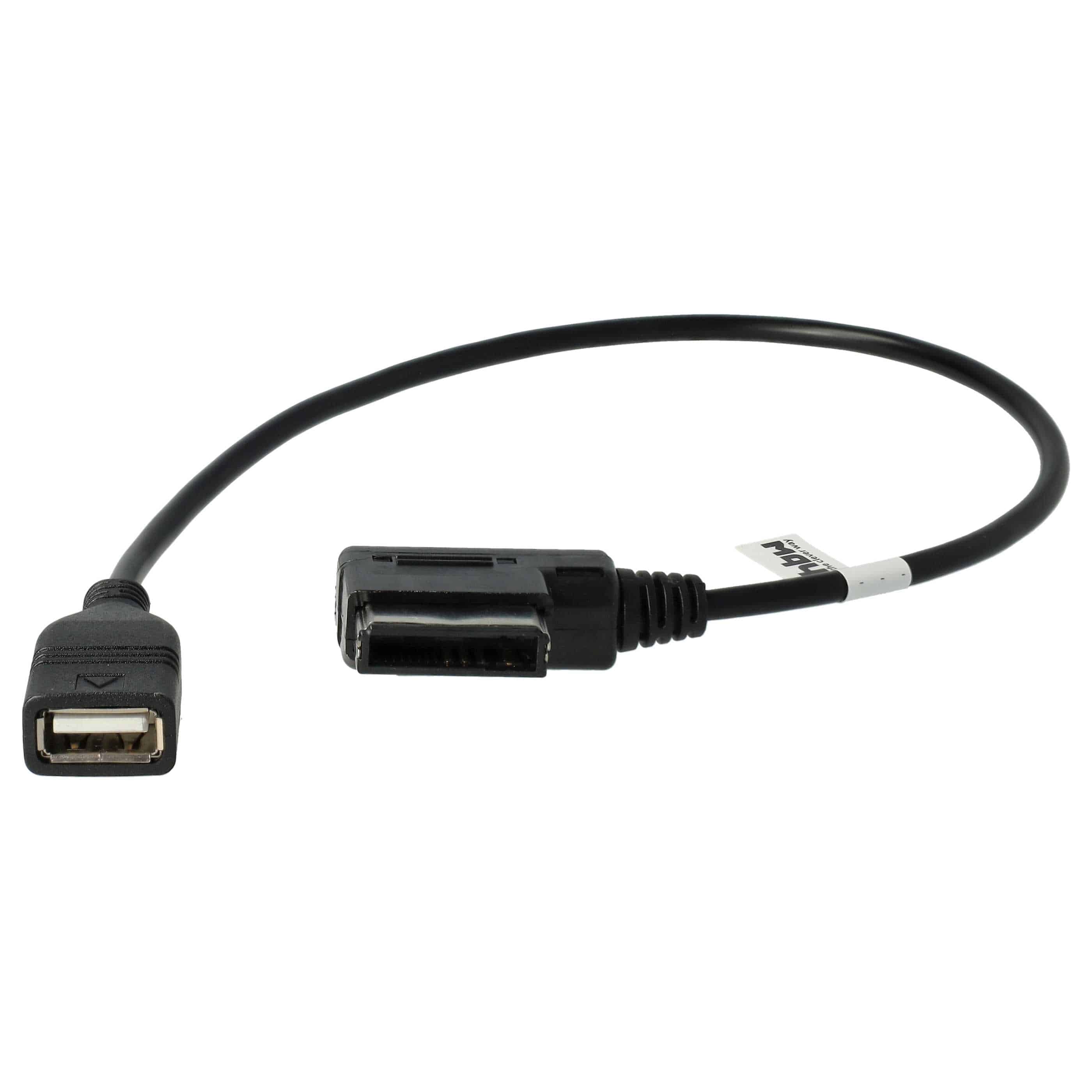 Cable audio para vehículo, etc. Audi, etc.- Adaptador USB, Longitud: 37,1 cm