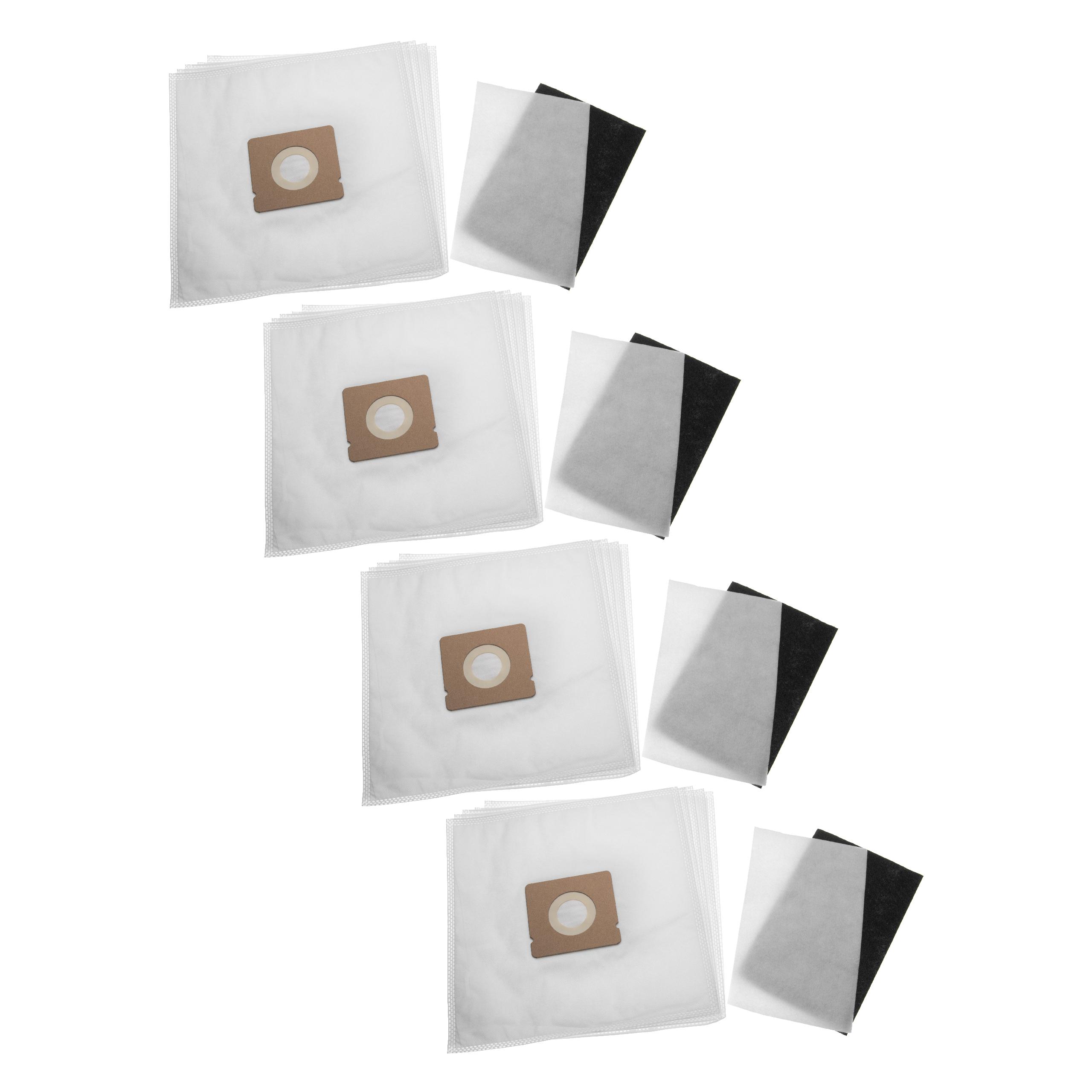 vhbw Lot de sacs (microfibres non tissées) + filtre avec 24 pièces compatible avec Moulinex / Rowenta MO1511