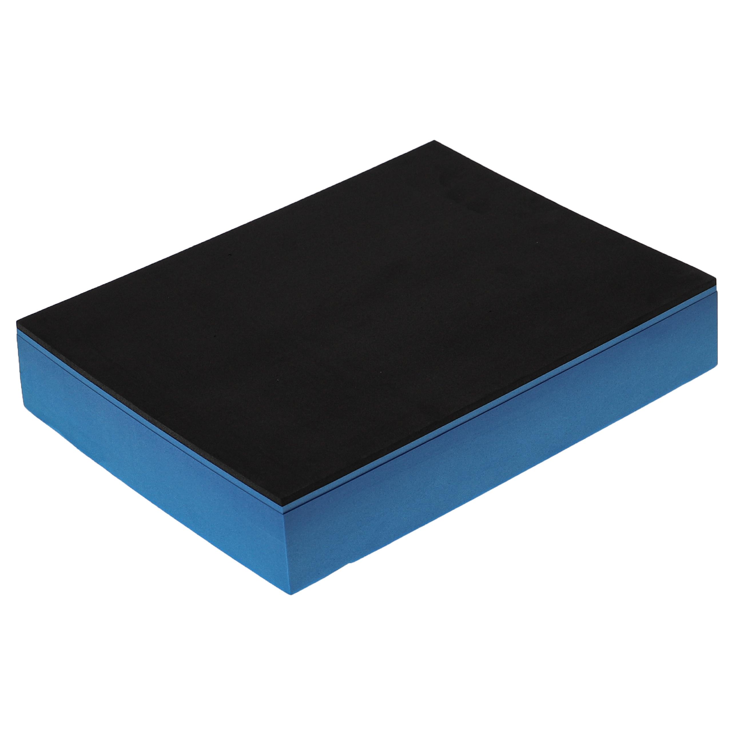 vhbw Pieza de espuma compatible con Bosch Sortimo caja de herramientas - espuma rígida / espuma PE, 60 mm azul