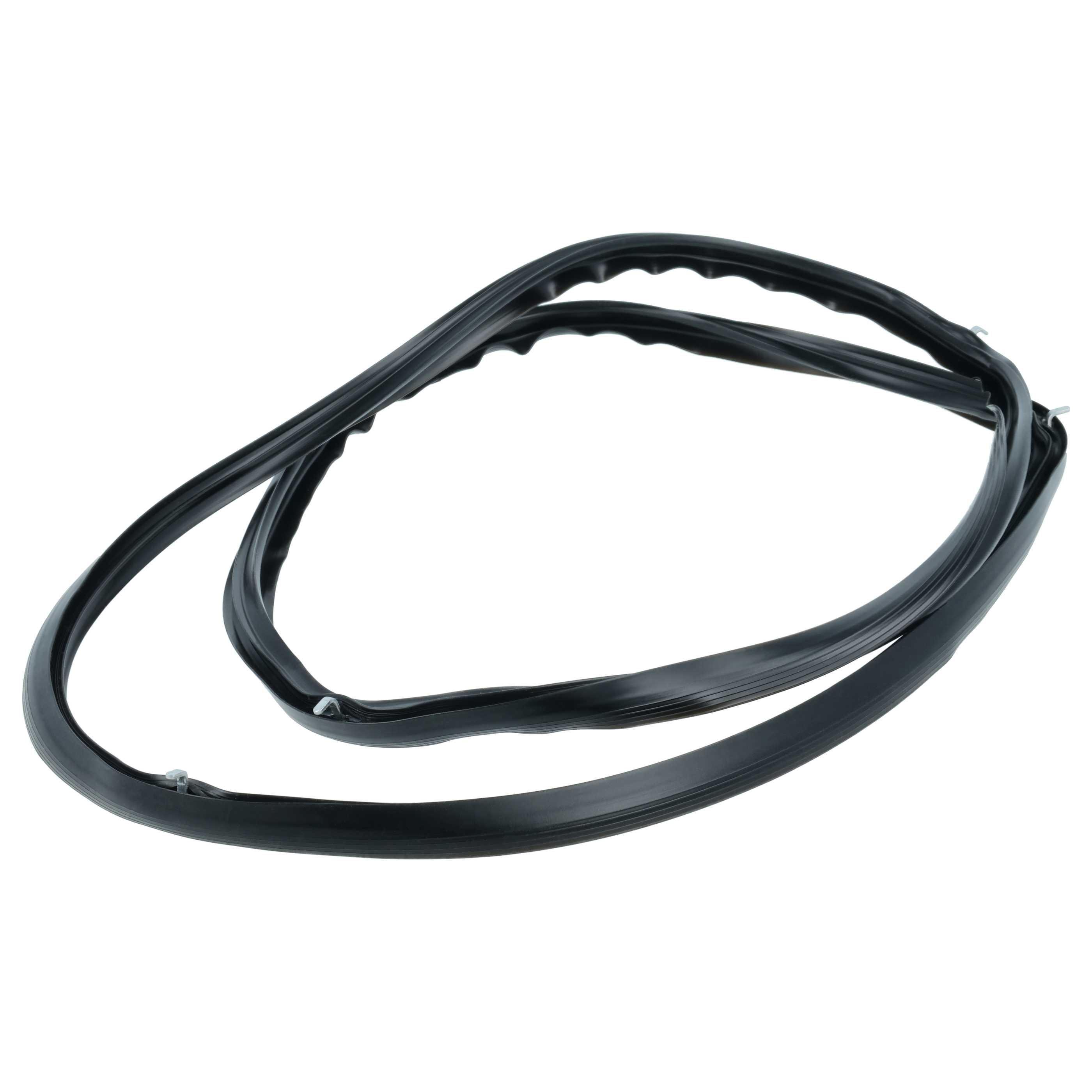 Backofen-Türdichtung mit Winkelhaken als Ersatz für AEG 387194510 für Zanussi u.a. 44 x 33 cm, Schwarz