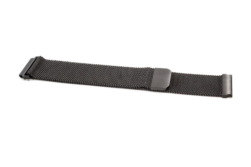 Bracelet pour montre intelligente Samsung Gear - 23,2 cm de long, 20mm de large, acier inoxydable, noir
