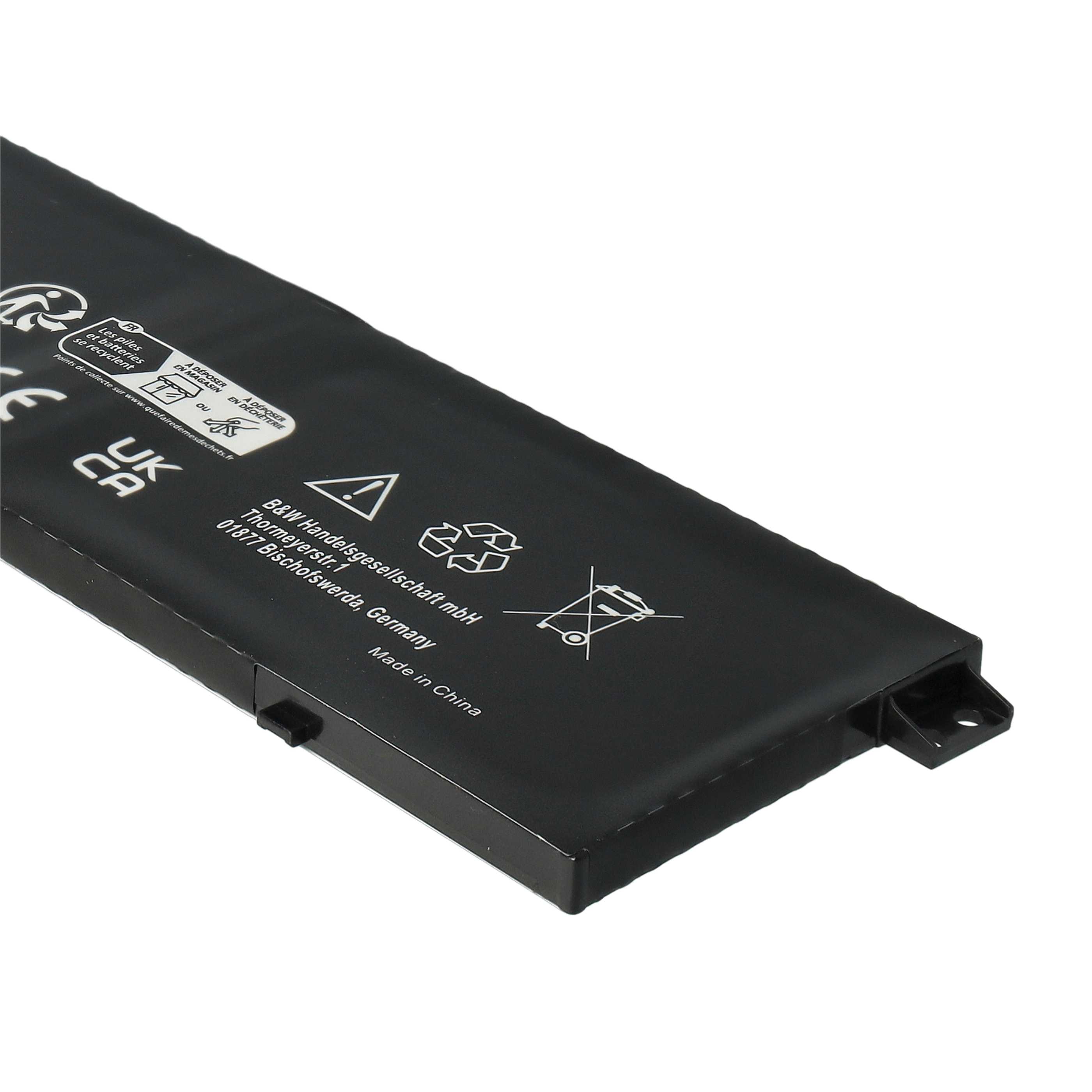 Batterie remplace Lenovo 5B10Q13162, 5B10Q13163 pour ordinateur portable - 3600mAh 11,55V Li-polymère