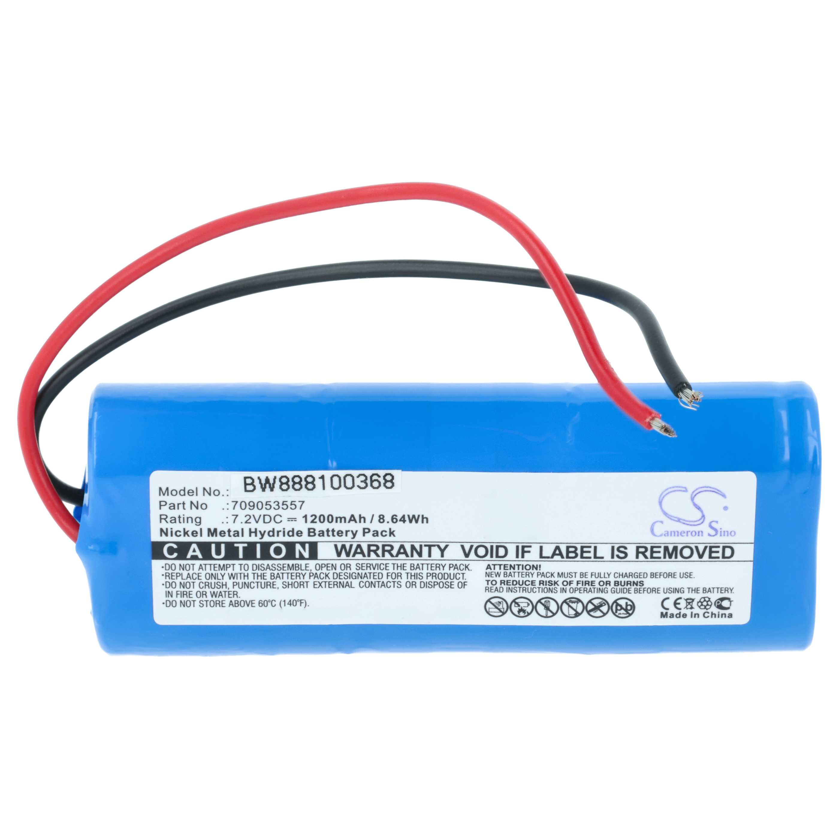 Batería reemplaza Seik 709053557 sistema control - 1200mAh 7,2V NiMH