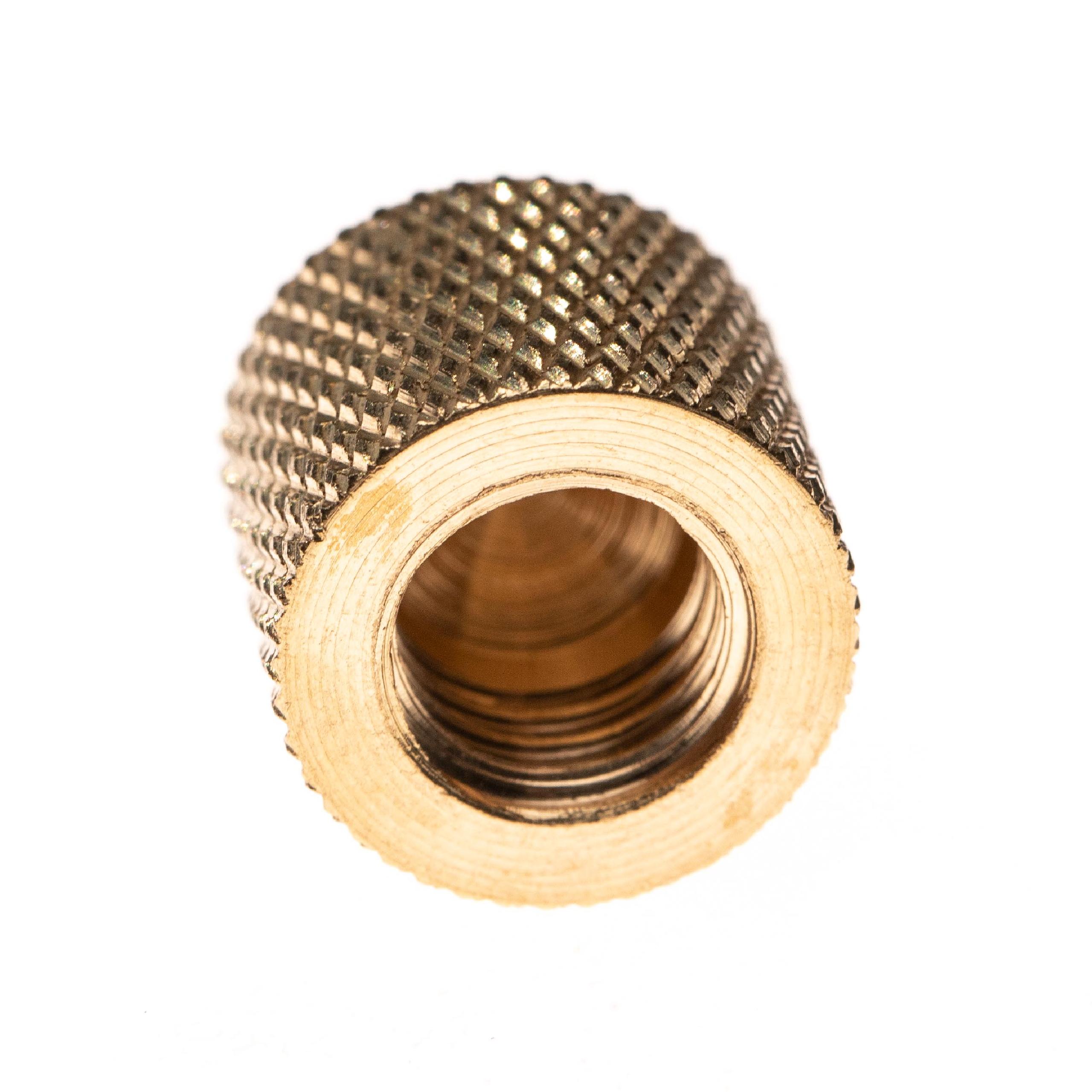 Mic Stand Screw Adapter 3/8" screw thread to 1/4" screw thread - Converter, Connector Gold