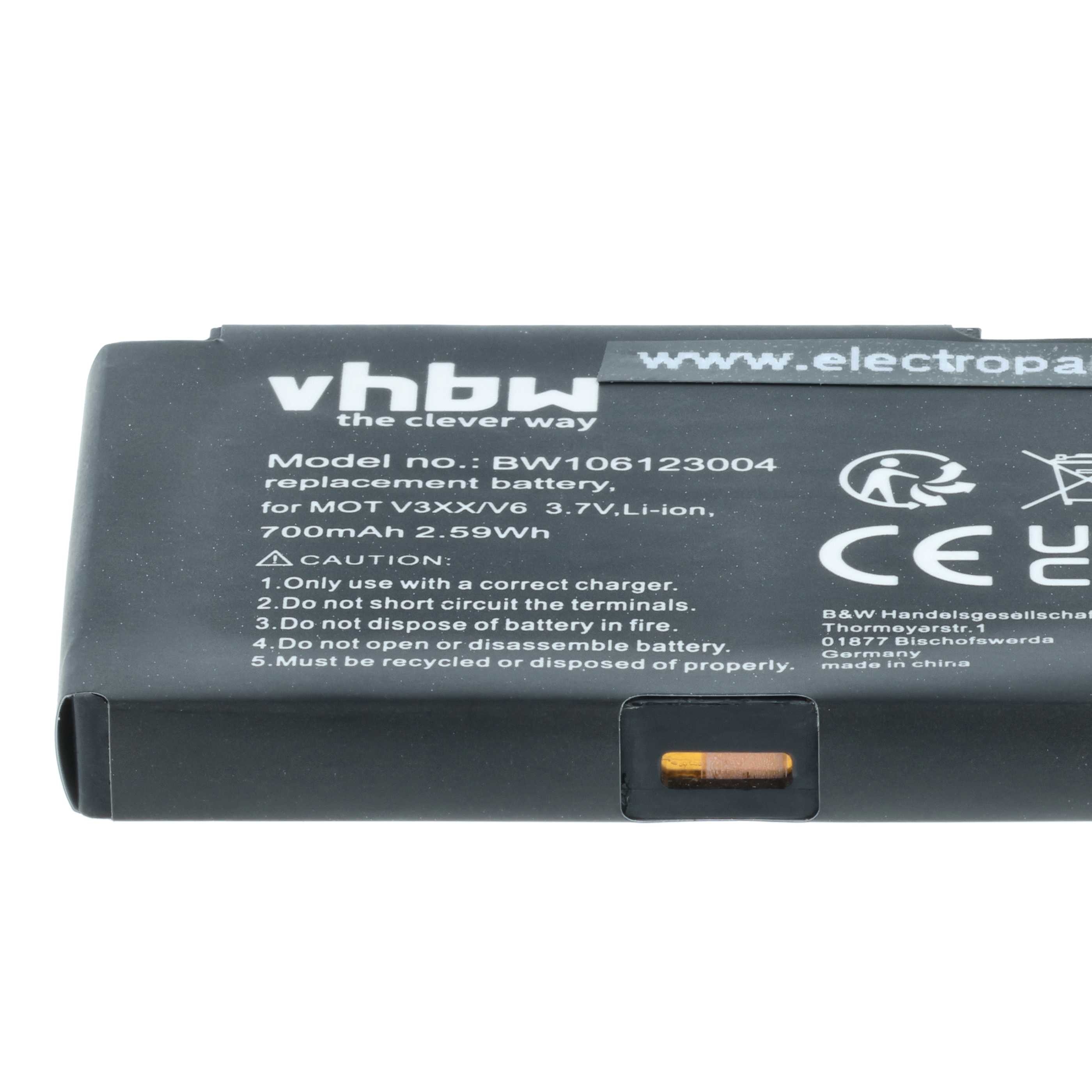 Mobile Phone Battery Replacement for Motorola BZ60 - 700 mAh 3.7 V Li-Ion