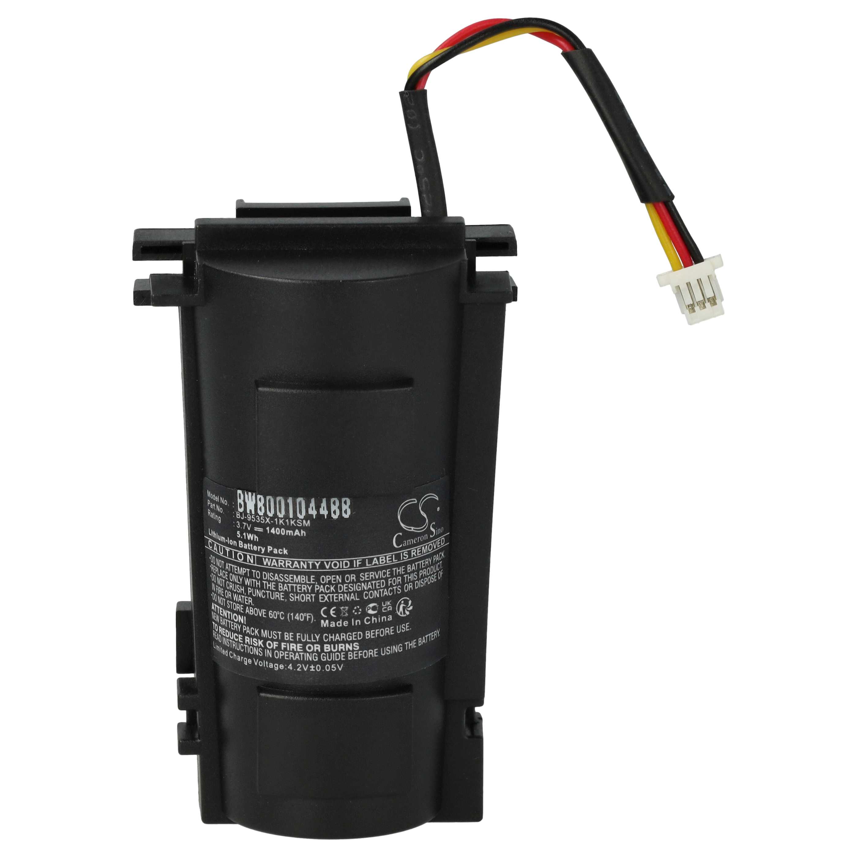 Battery replaces 46-00518, 00-06260A, 46-46870 for Metrologic Barcode Scanner POS - 1400 mAh 3.7 V