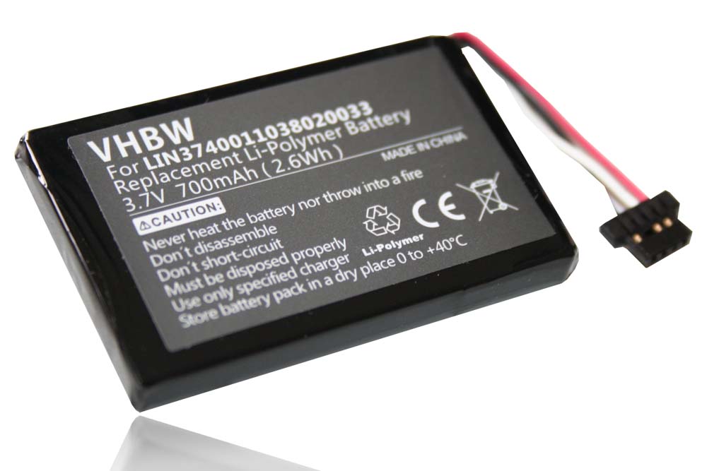Akumulator do nawigacji GPS zamiennik Navigon LIN3740011040008007, LIN3740011038020033 - 700 mAh 3,7 V LiPo