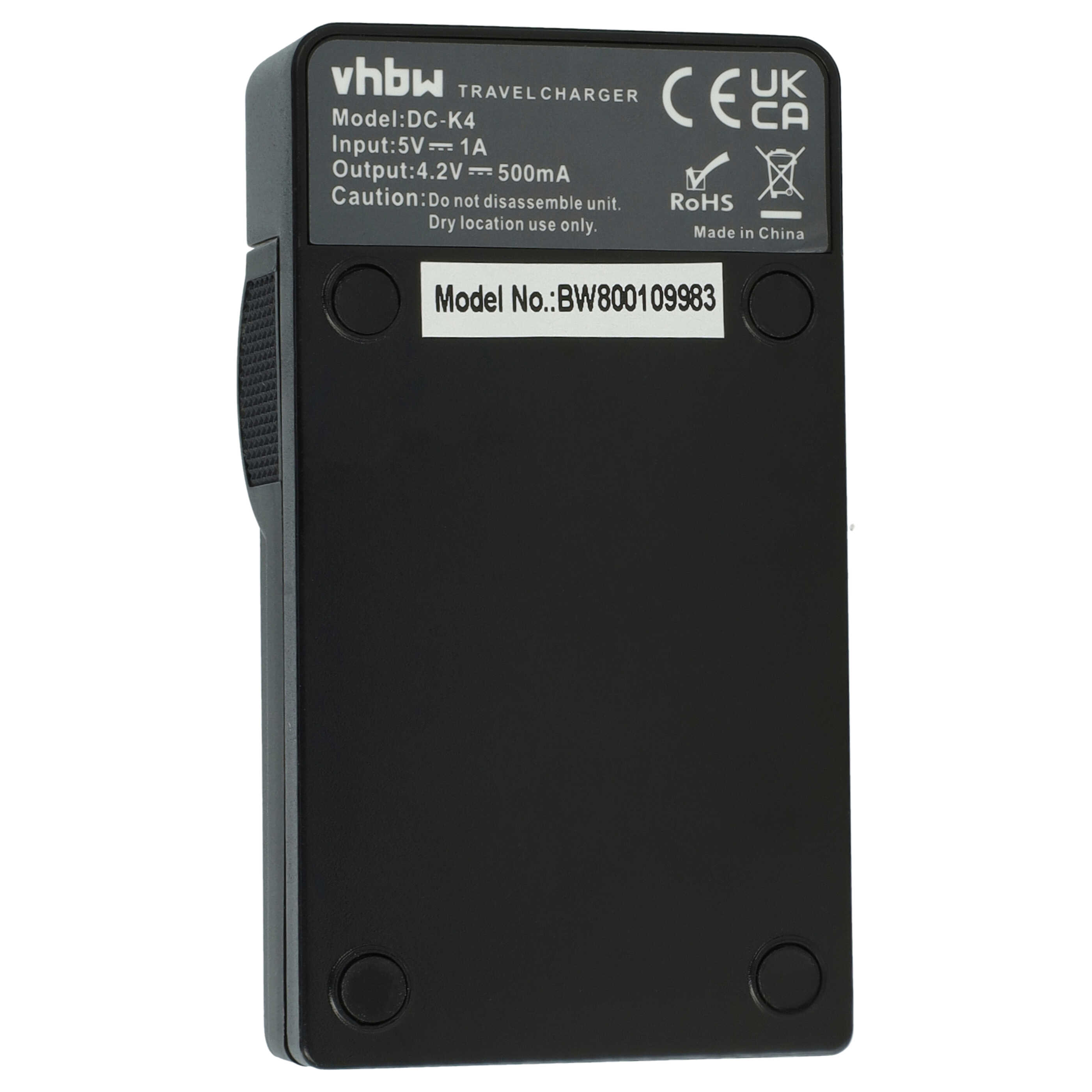 Battery Charger suitable for Lumix DMC-FP1 Camera etc. - 0.5 A, 4.2 V