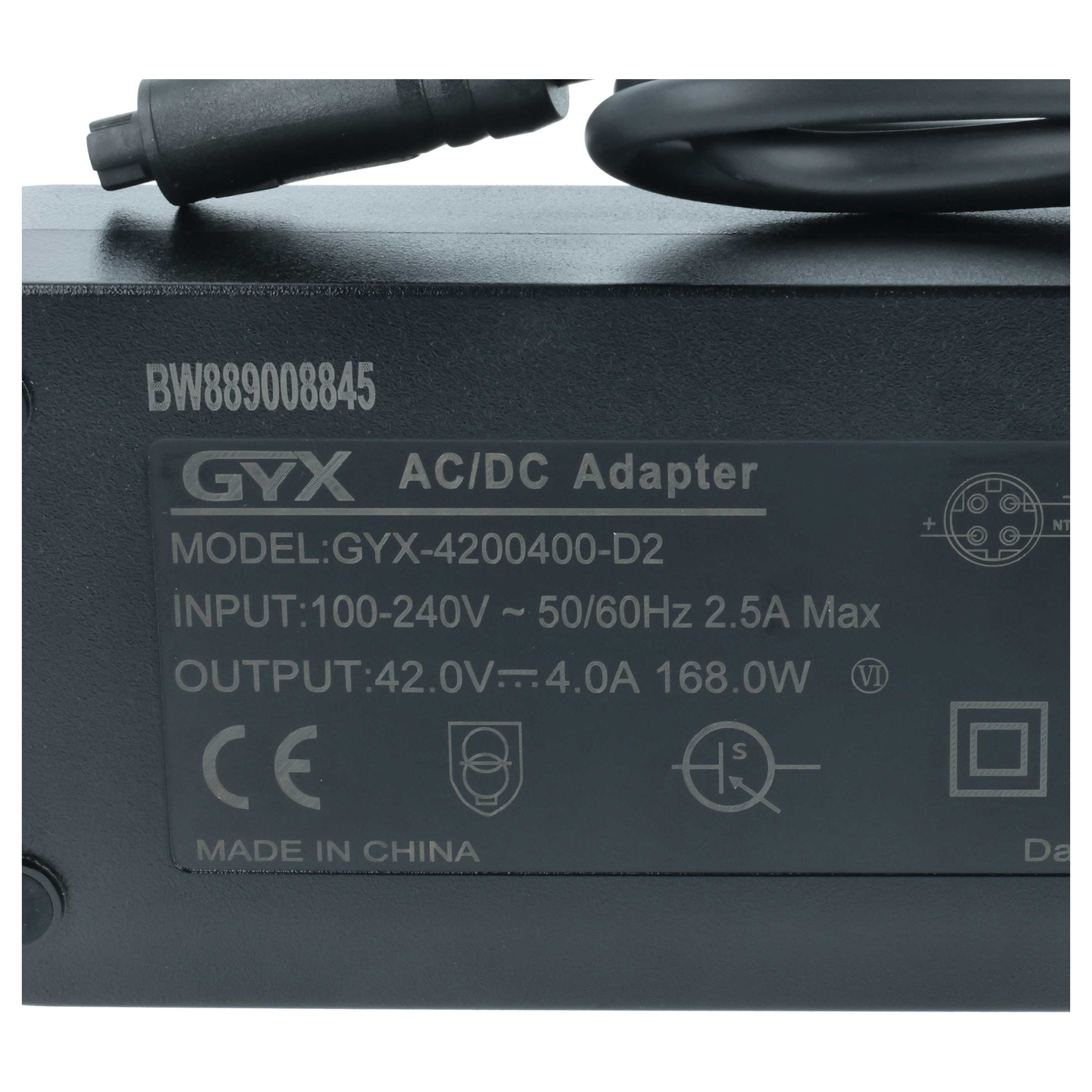 Chargeur remplace Yamaha 600/625, Pasc5 pour batterie e-bike prise