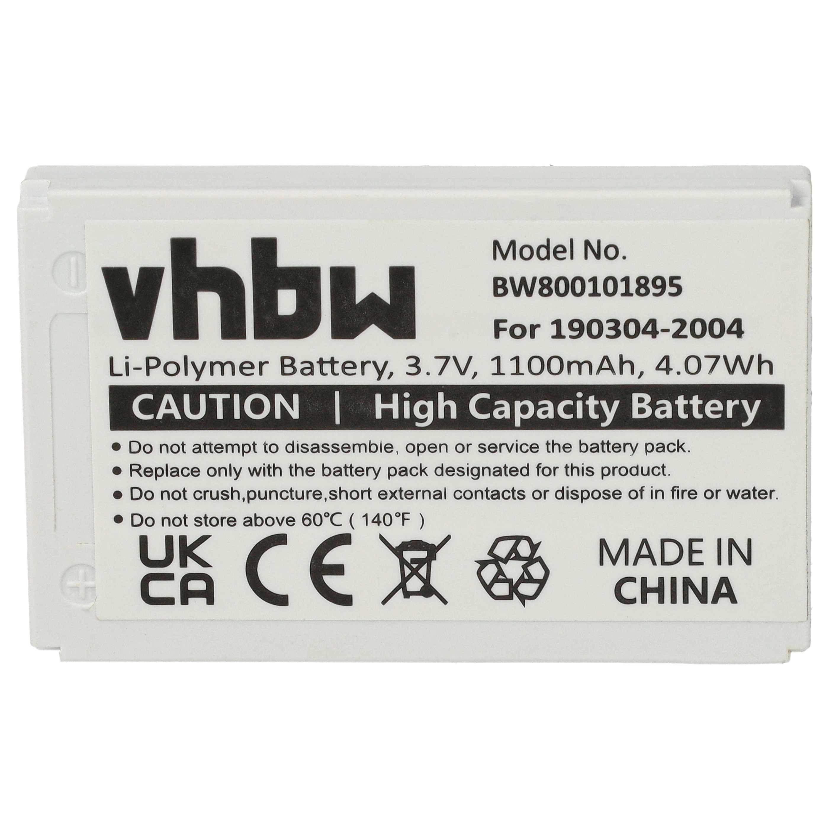Wireless Keyboard Battery replaces Logitech F12440071, 190304-2004, M50A - 950 mAh 3.7 V Li-Ion