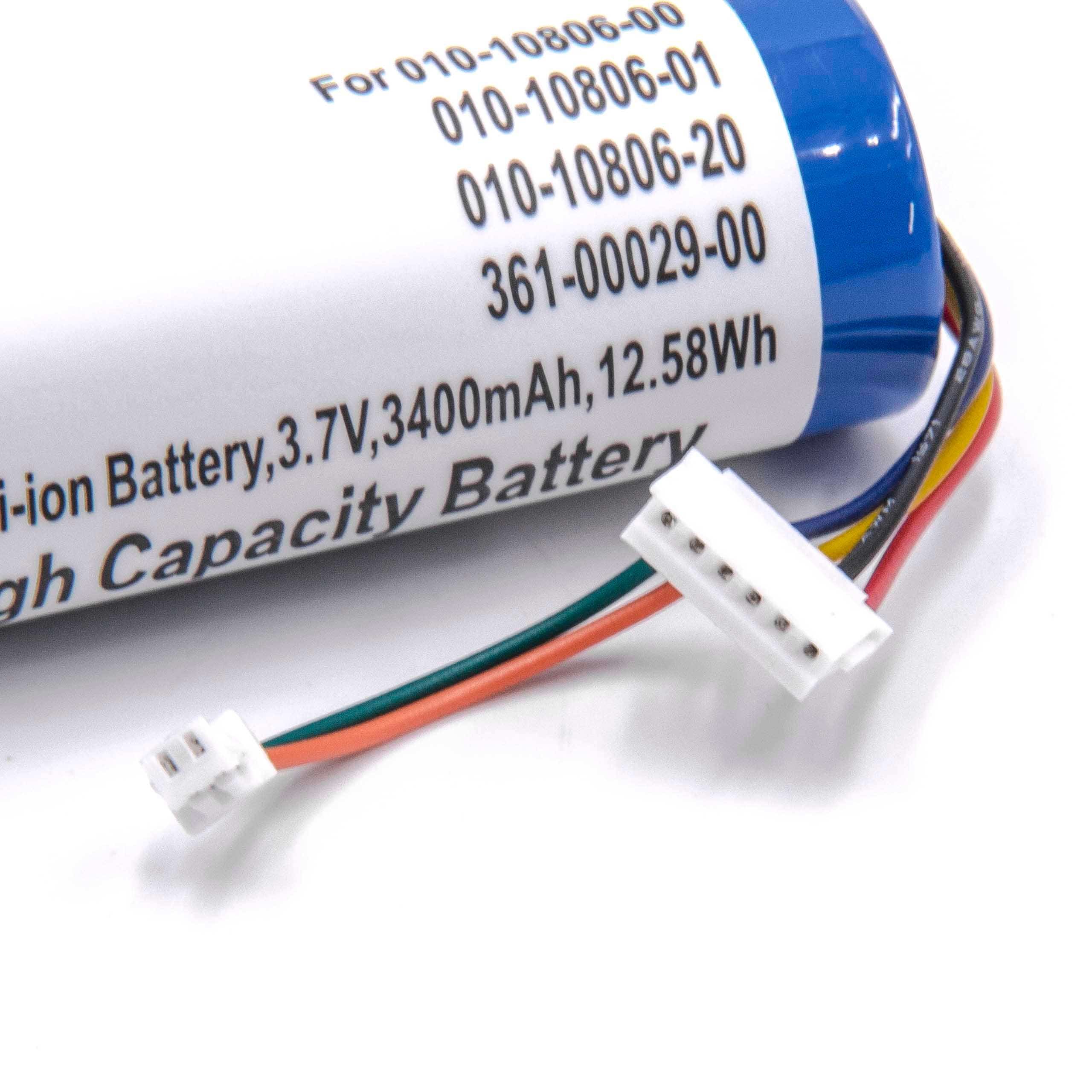Batterie remplace Garmin 010-10806-00, 010-10806-01 pour collier de dressage de chien - 3400mAh 3,7V Li-ion