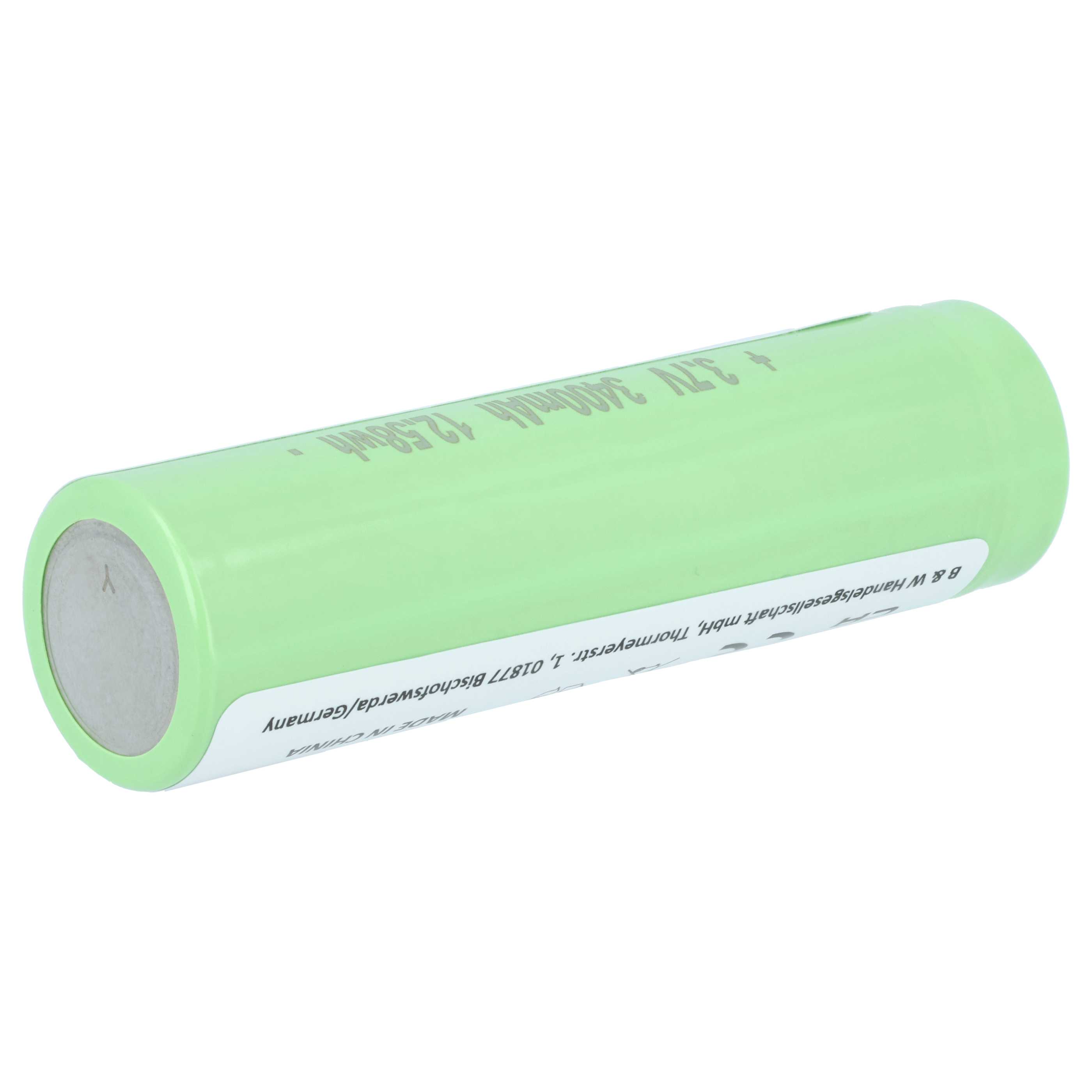 Taschenlampe-Akku als Ersatz für Ledlenser 18650, 501001 für Fenix - 3400mAh 3,7V Li-Ion