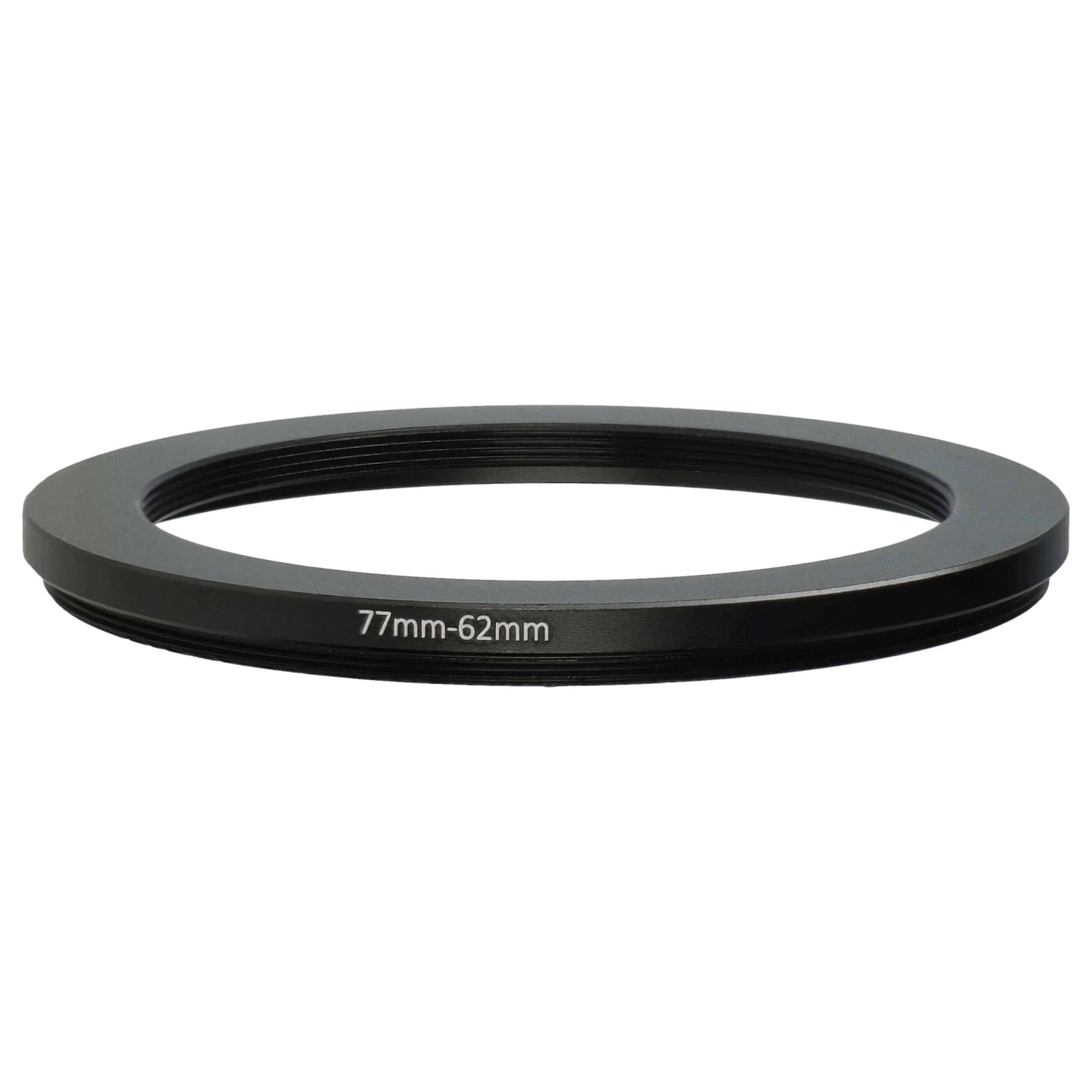 Anello adattatore step-down da 77 mm a 62 mm per obiettivo fotocamera - Adattatore filtro, metallo, nero