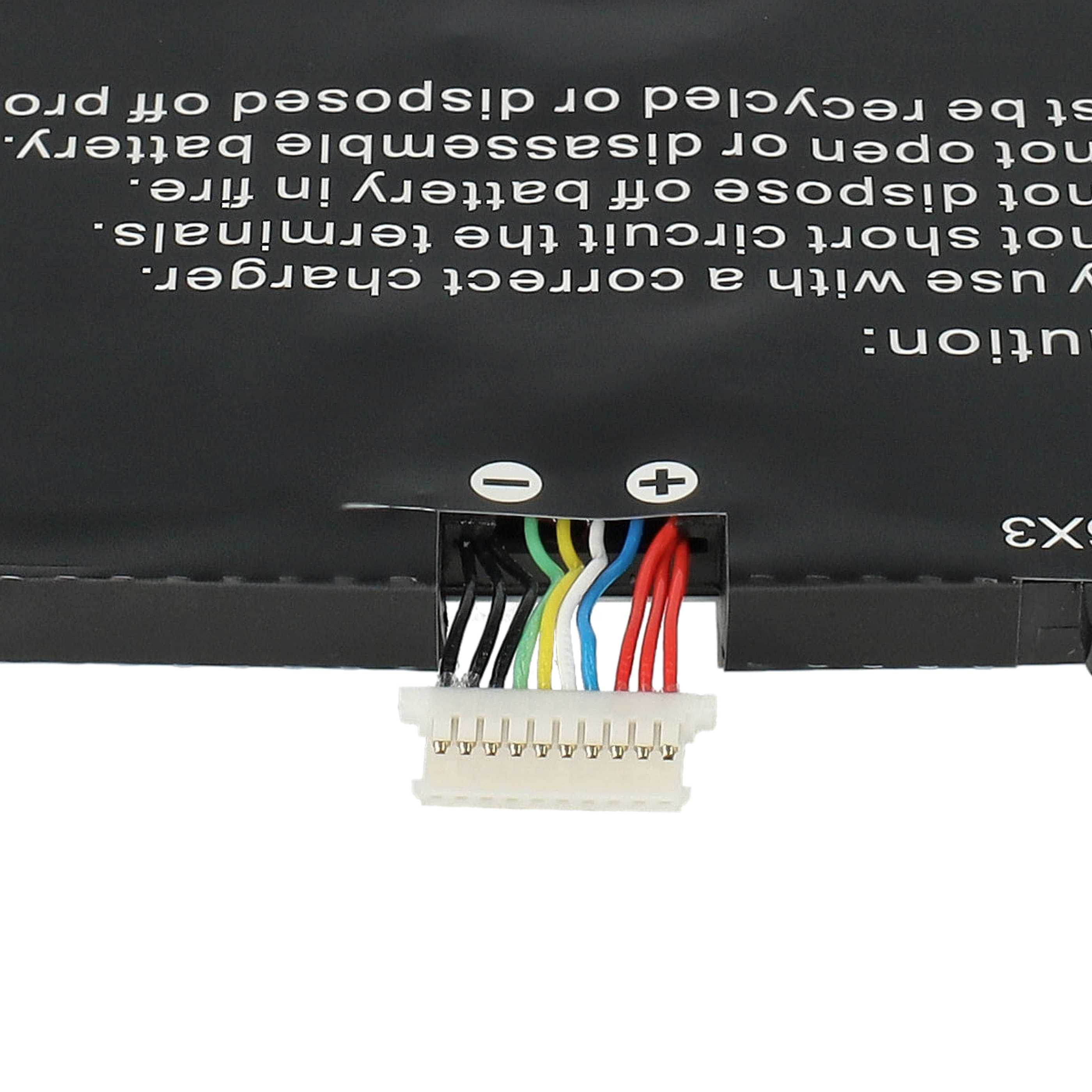 Batterie remplace Dell RFH3V, T04E, 0RFH3V, 0VHR5P pour ordinateur portable - 4600mAh 7,4V Li-polymère, noir