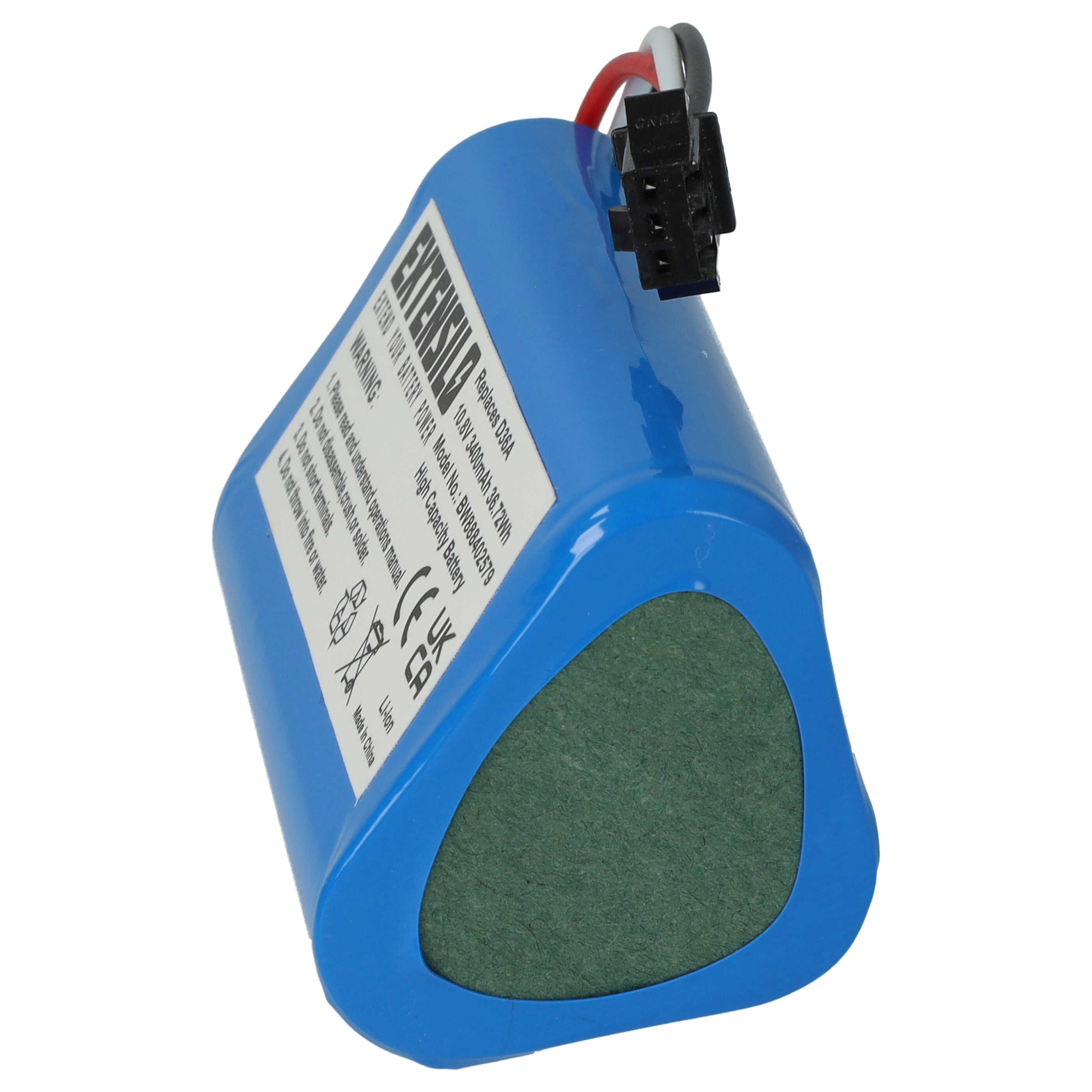 Batteria per aspirapolvere Ecovacs DA60 - 3400mAh 10,8V Li-Ion