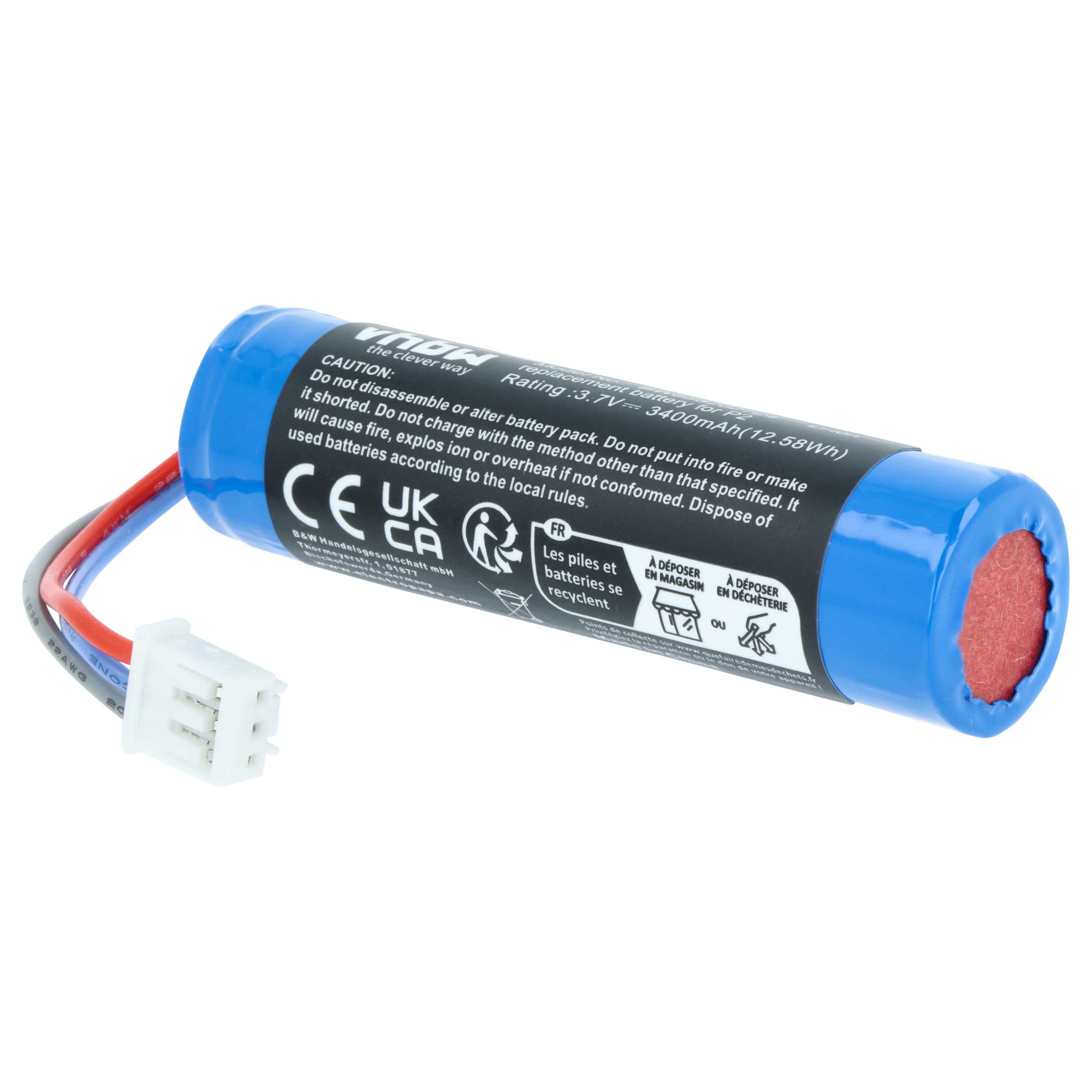 Batterie remplace Parrot MCBAT00014 pour manette de drone Parrot - 3400mAh 3,7V Li-ion