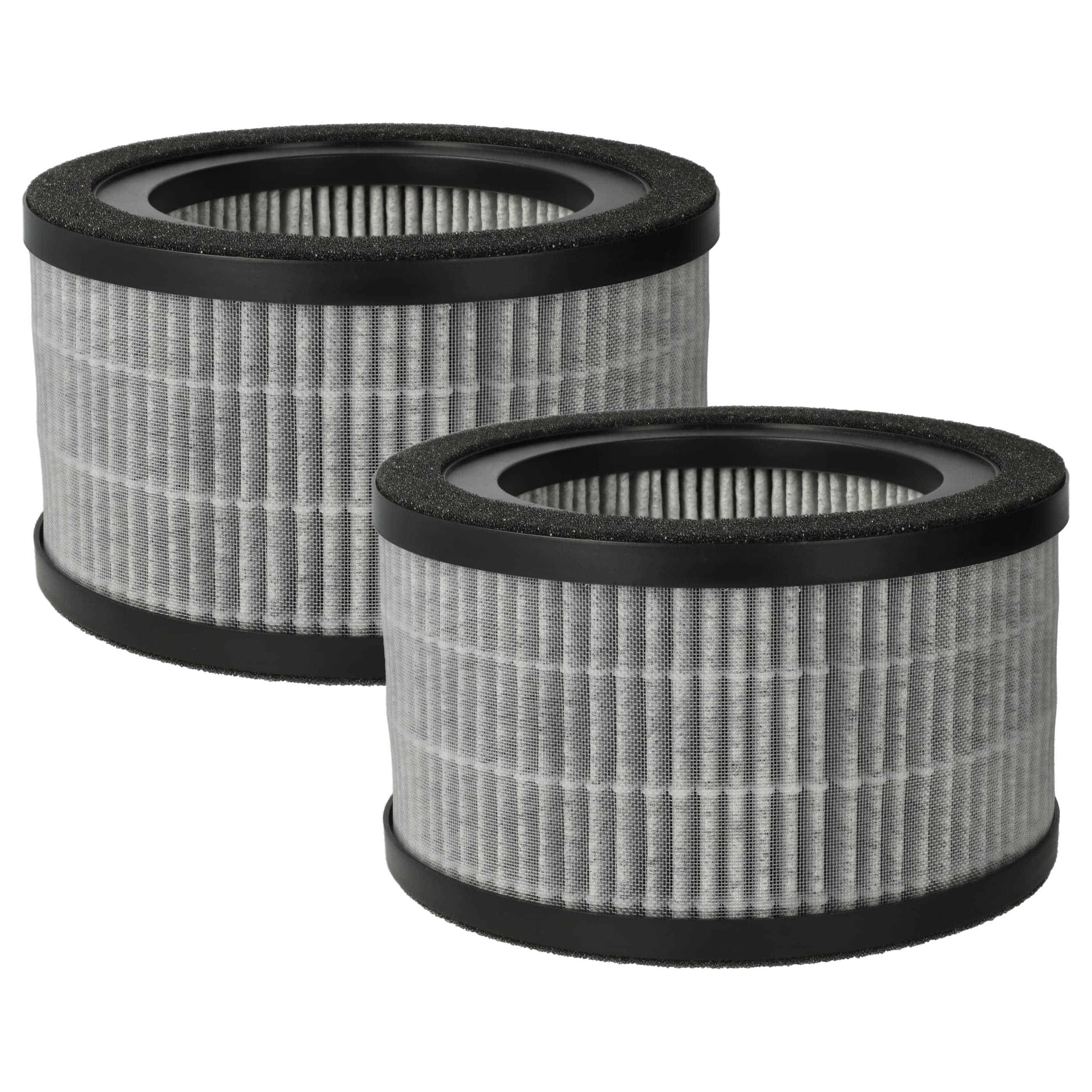 2x Filter als Ersatz für Beurer 68007 - Vorfilter + HEPA + Aktivkohle