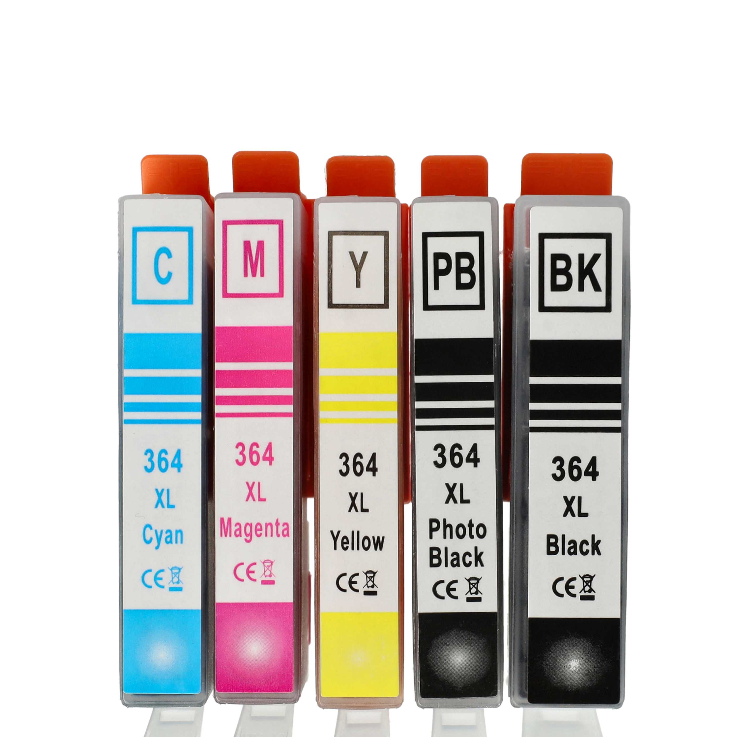 15x Ink Cartridges replaces HP CB321EE Black, 920XL, 920, 364XL 3070 Printer - B/C/M/Y + photo black