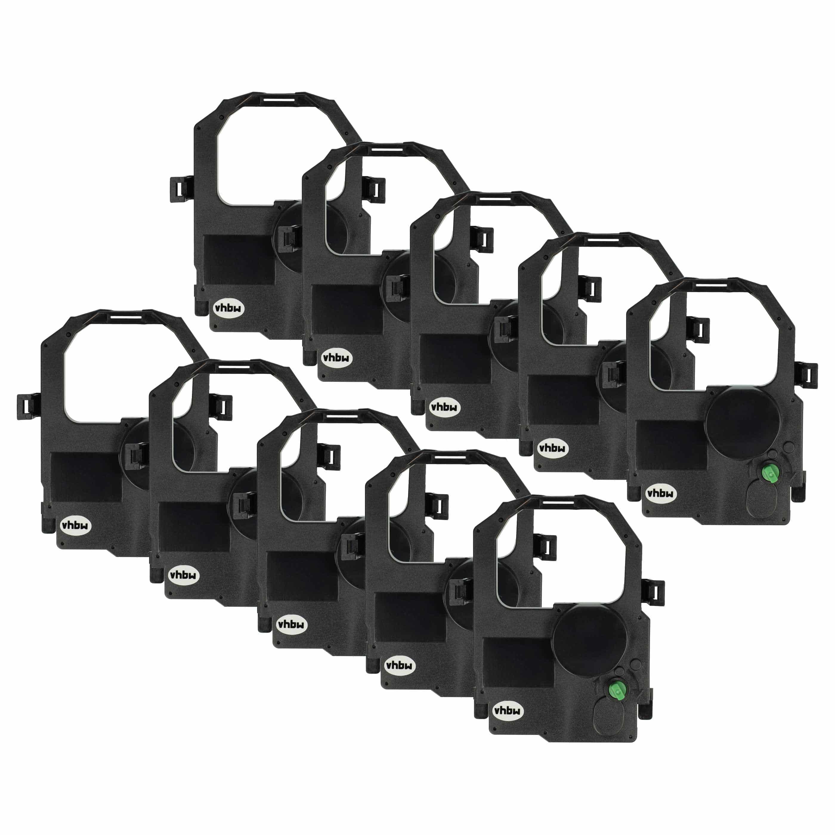 10x Ink Ribbon replaces Tally MIP480-KA for Dot Matrix, Receipt Printer - Black