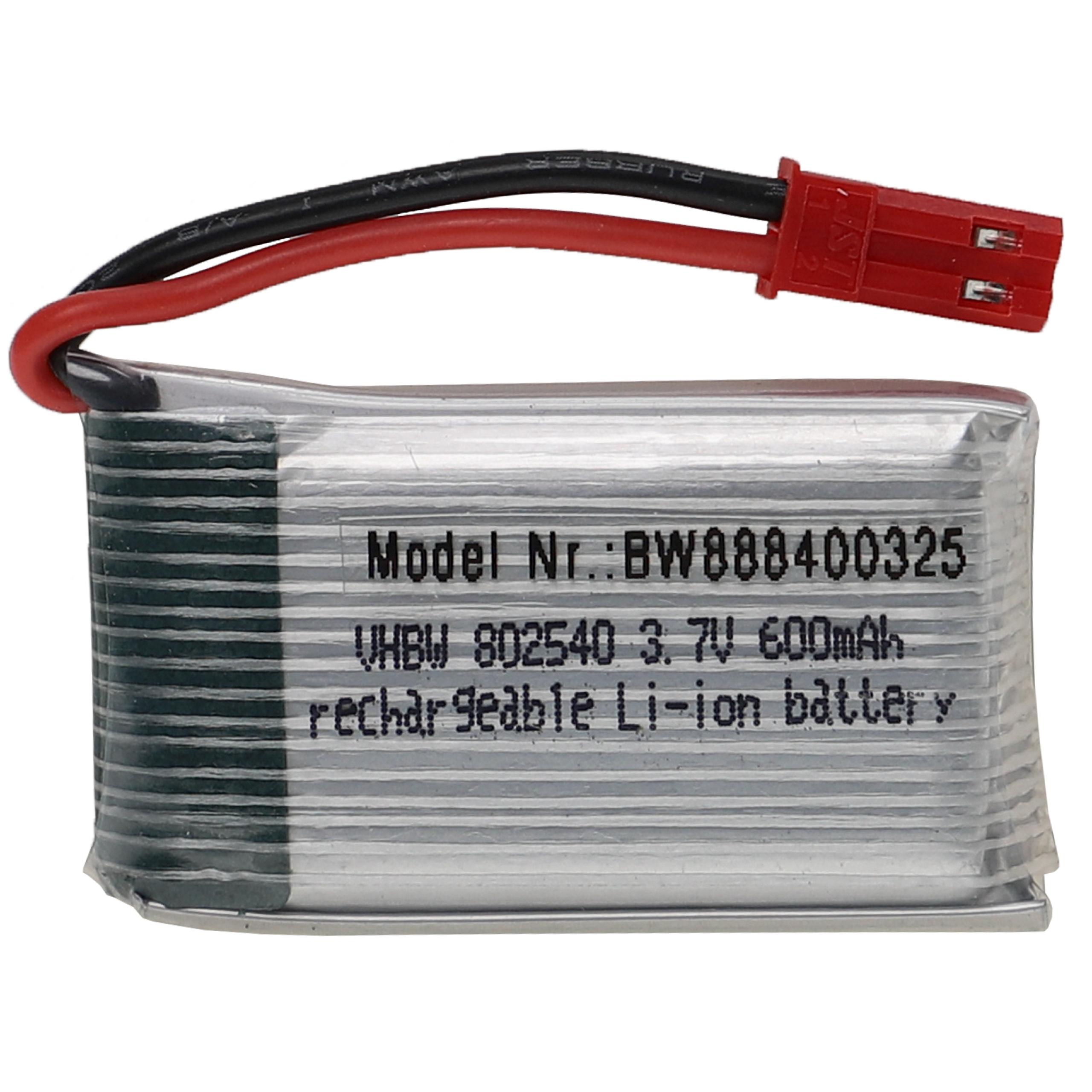 Batterie pour modèle radio-télécommandé - 600mAh 3,7V Li-polymère, BEC