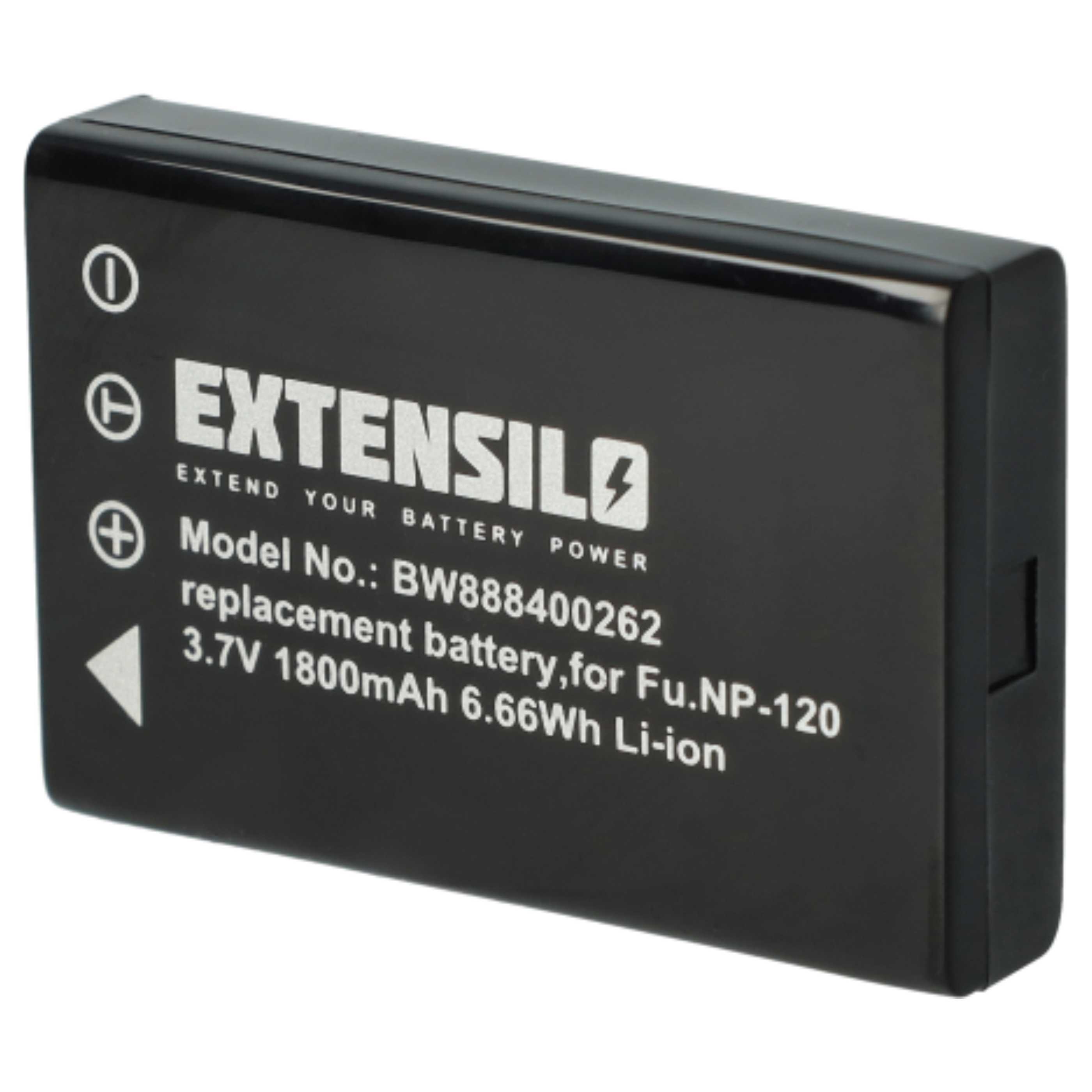 3x Battery replaces Aiptek ZPT-PM18 - 1800mAh, 3.7V, Li-Ion