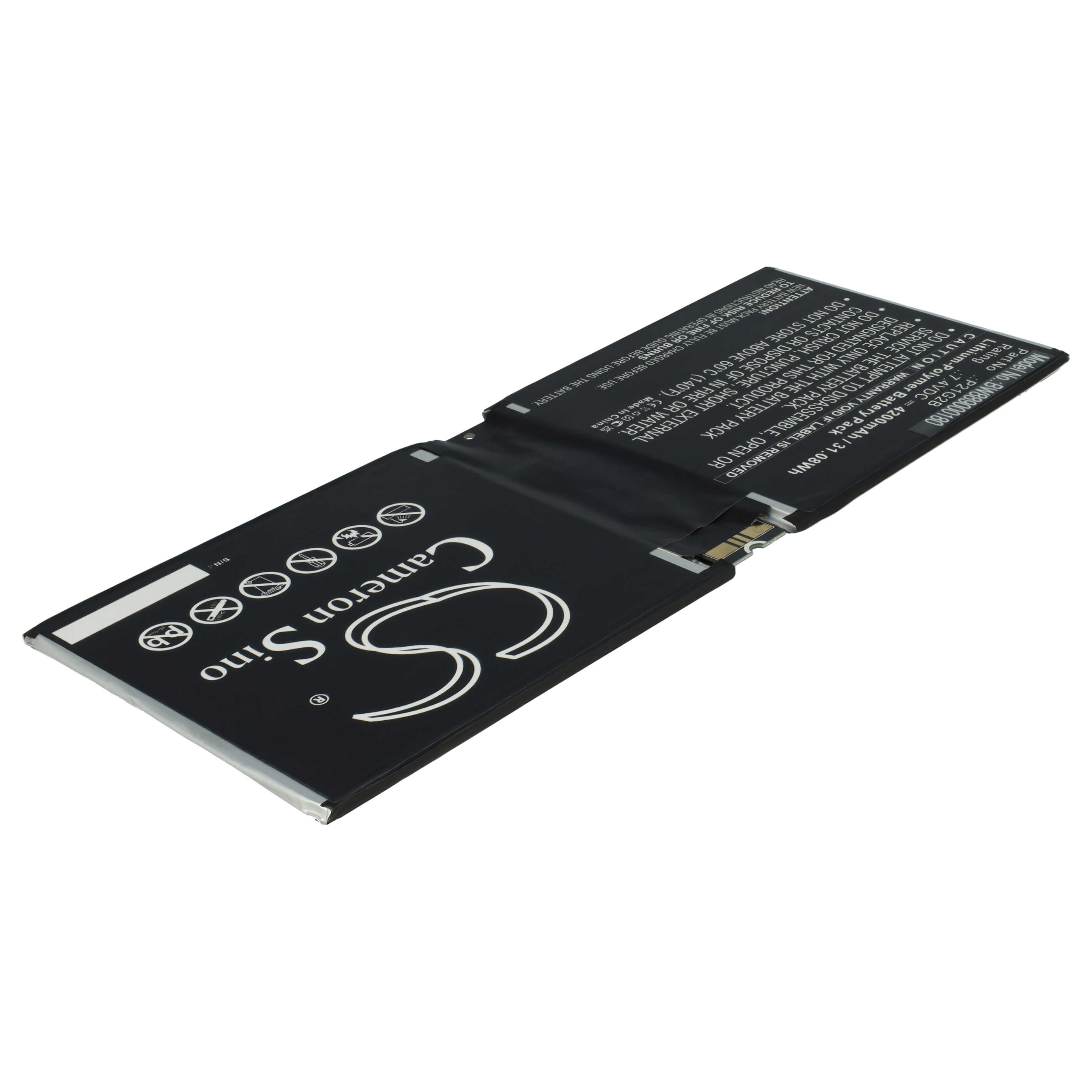 Batterie remplace Microsoft P21G2B pour tablette - 4200mAh 7,4V Li-polymère