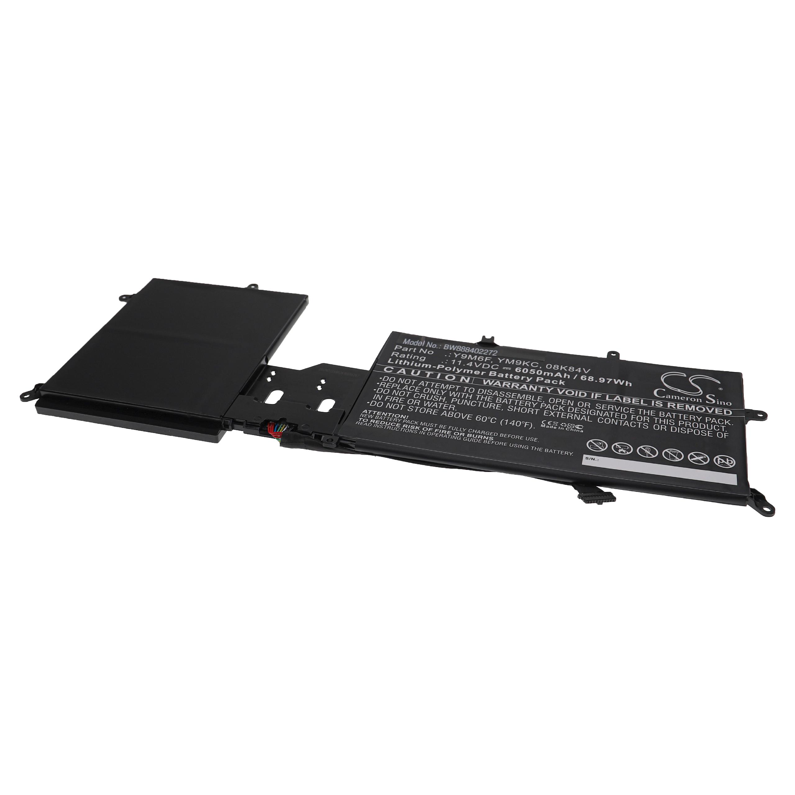 Akumulator do laptopa zamiennik Dell YM9KC, Y9M6F, 08K84V - 6050 mAh 11,4 V LiPo