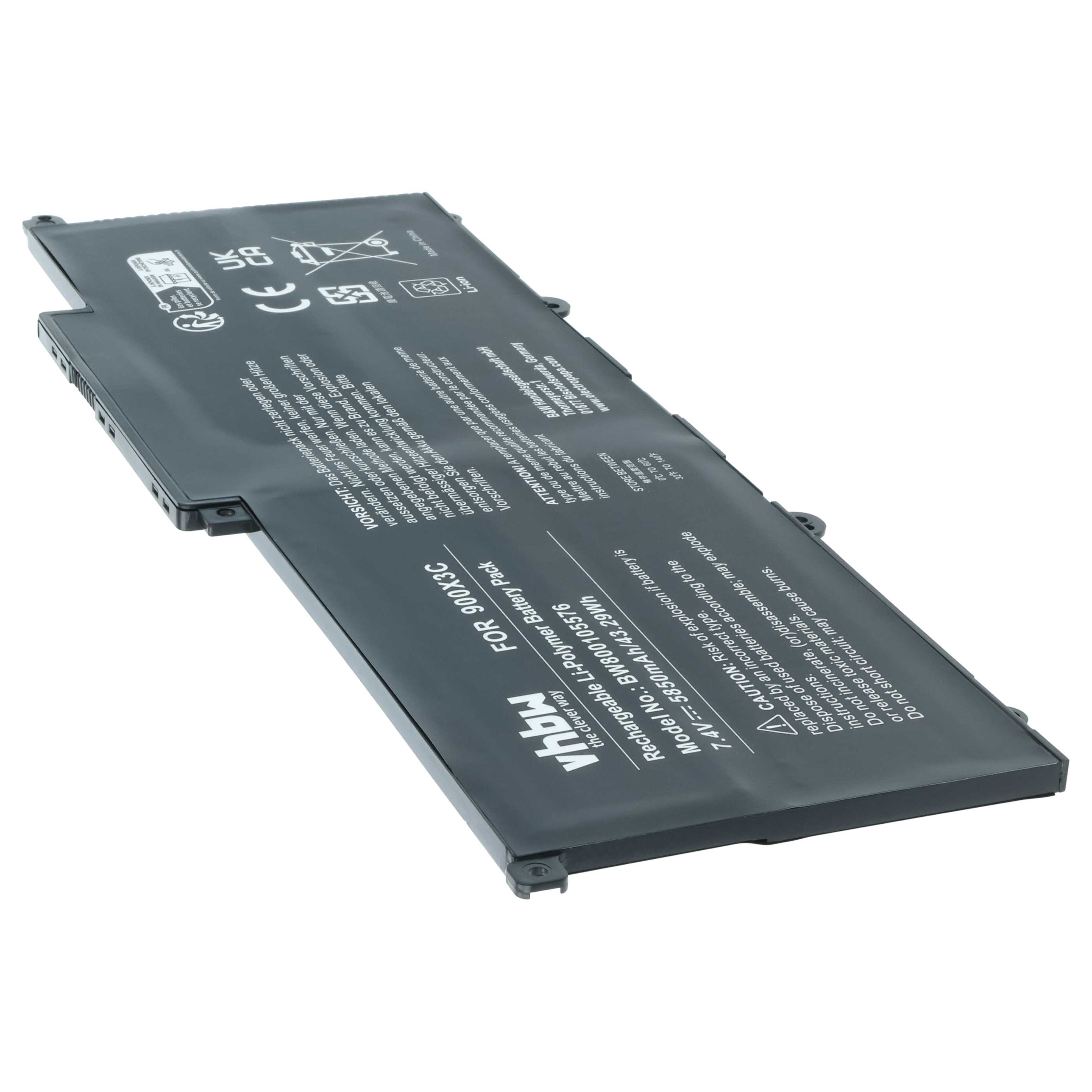 Akumulator do laptopa zamiennik Samsung AA-PLXN4AR, AA-PBXN4AR - 5880 mAh 7,5 V LiPo