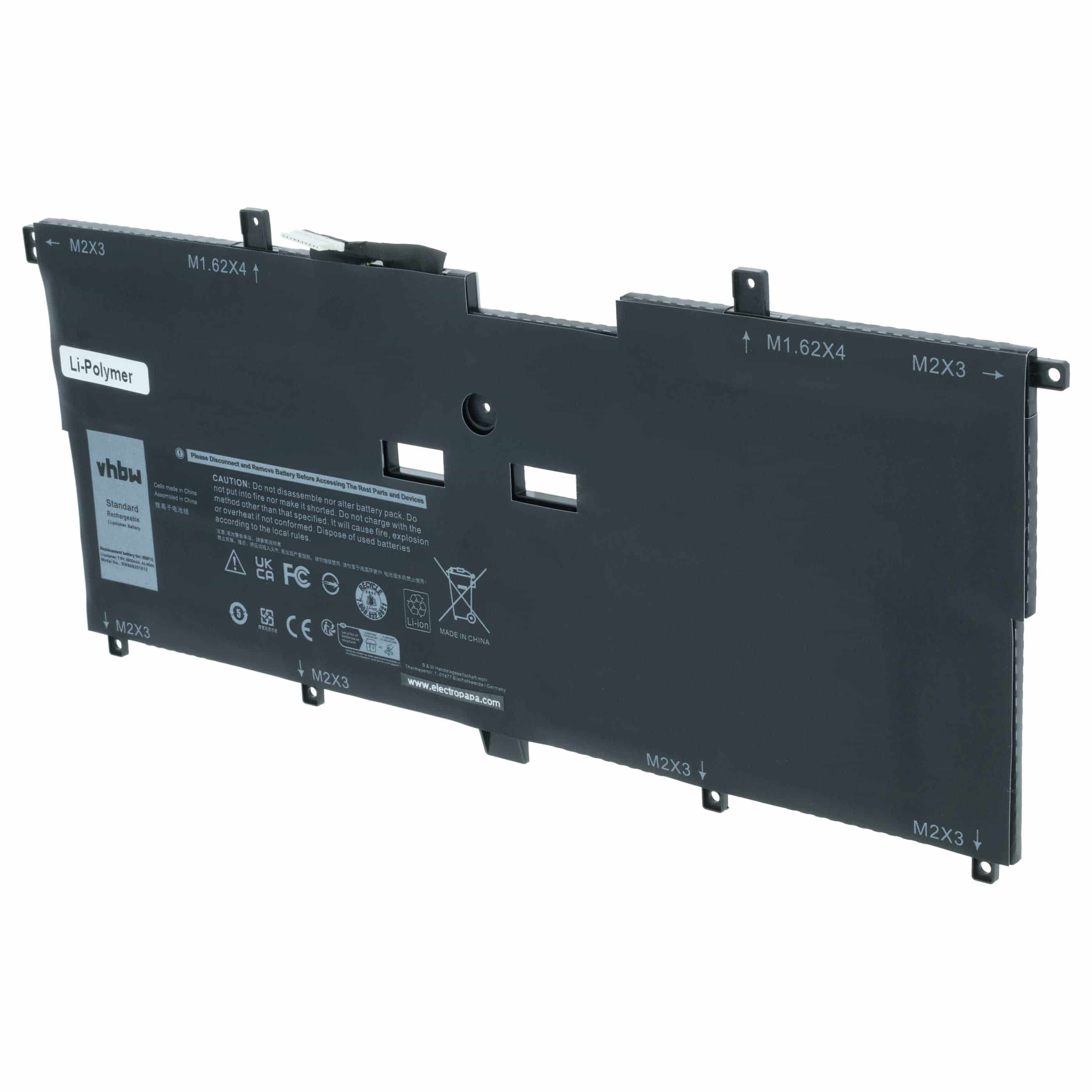 Akumulator do laptopa zamiennik Dell 0NNF1C, 0HMPFH, P71G001, NP0V3, NNF1C, HMPFH - 5850 mAh 7,6 V LiPo