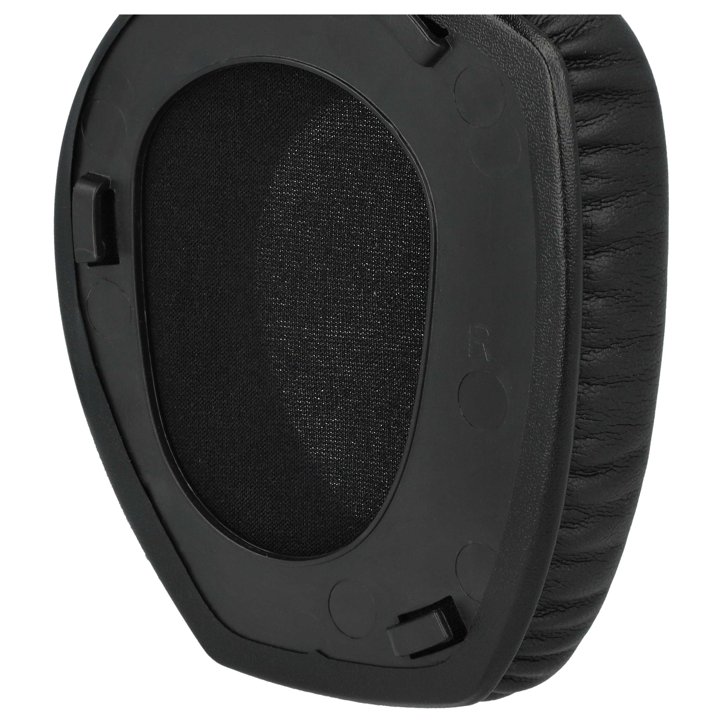 2x Ear Pads replaces Sennheiser 562591, 562592, 562593 - foam / synthetic leather, 25 mm thick