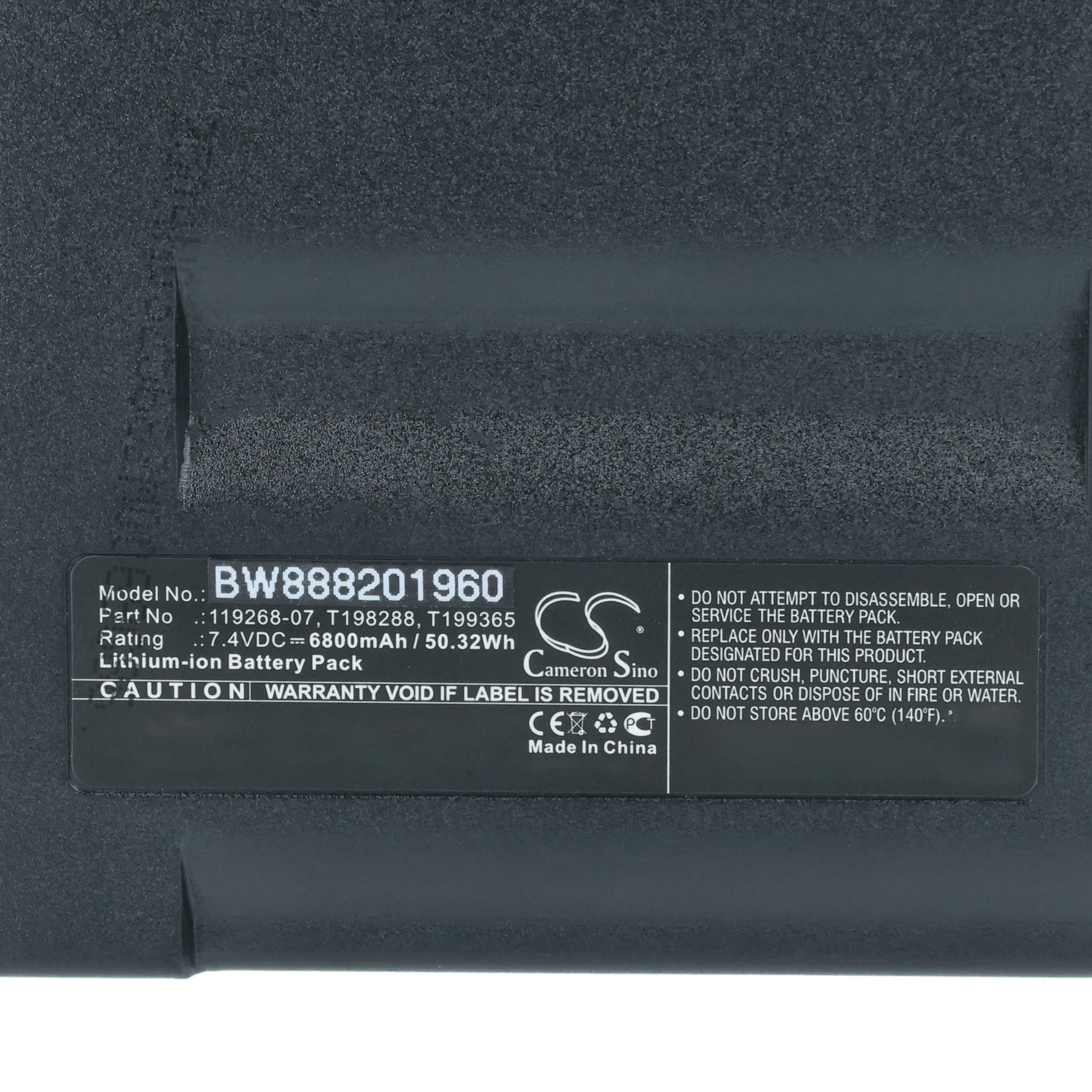 2x Batteria per termocamera sostituisce Flir T198288, 119268-07, T199365AAC, T199365 - 6800mAh 7,4V Li-Ion