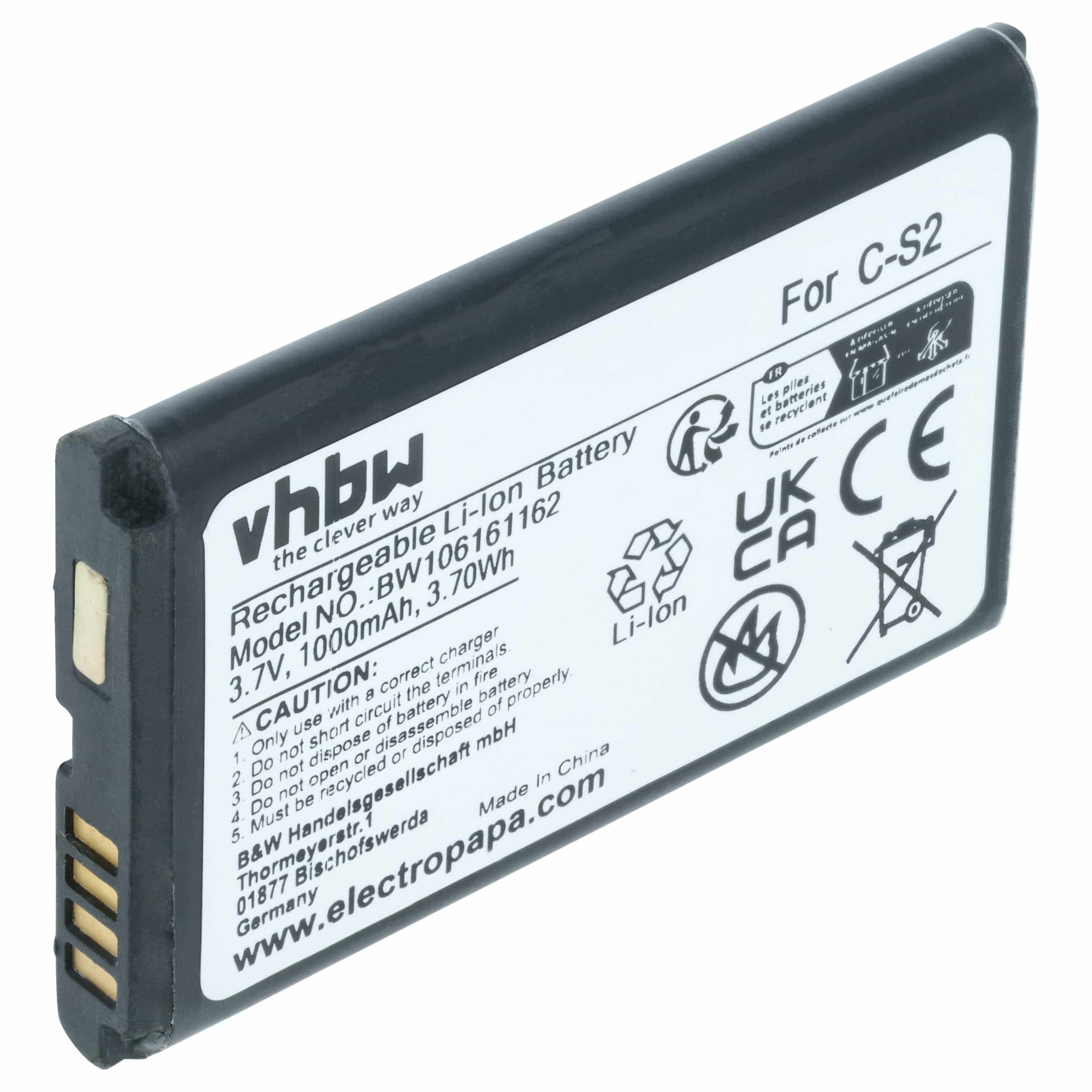 Akumulator do telefonu smartfona zamiennik BlackBerry BAT-06860-003, ACC-06860-304 - 1000 mAh 3,7 V Li-Ion