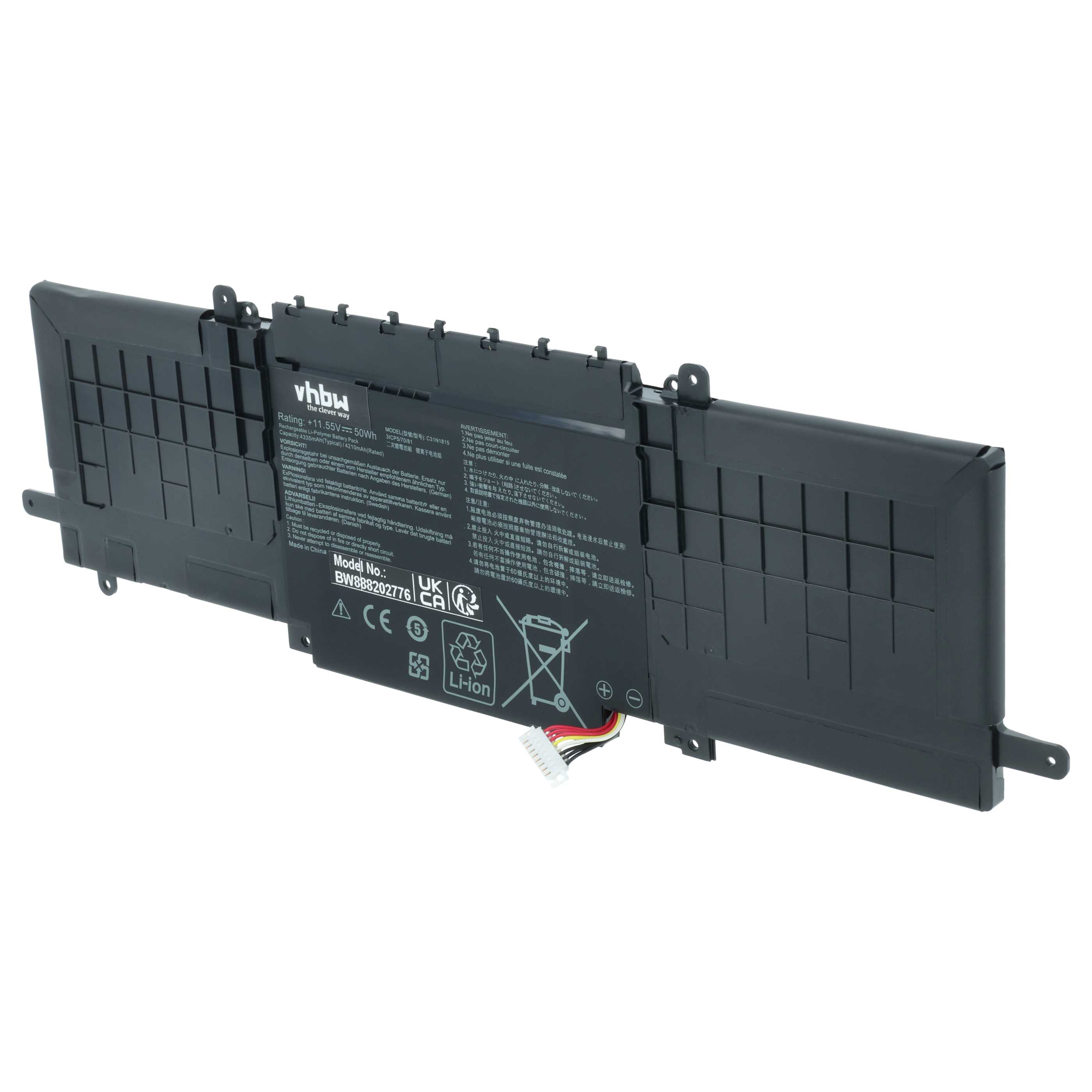 Akumulator do laptopa zamiennik Asus C31N1815, 0B200-03150000, B31BIEH - 4250 mAh 11,55 V LiPo