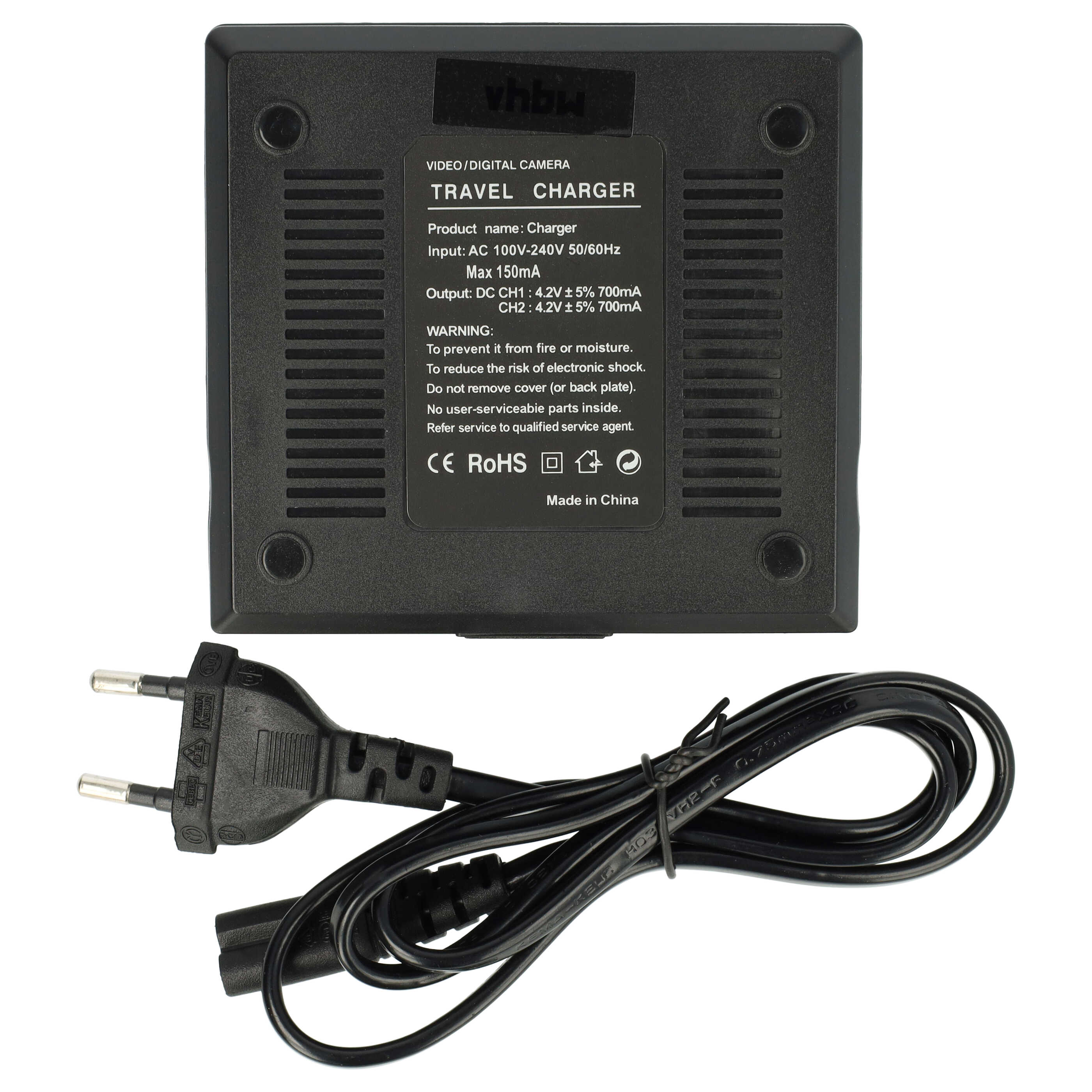 Battery Charger suitable for Everio BN-VG107E Camera etc. - 0.5 / 0.9 A, 4.2/8.4 V