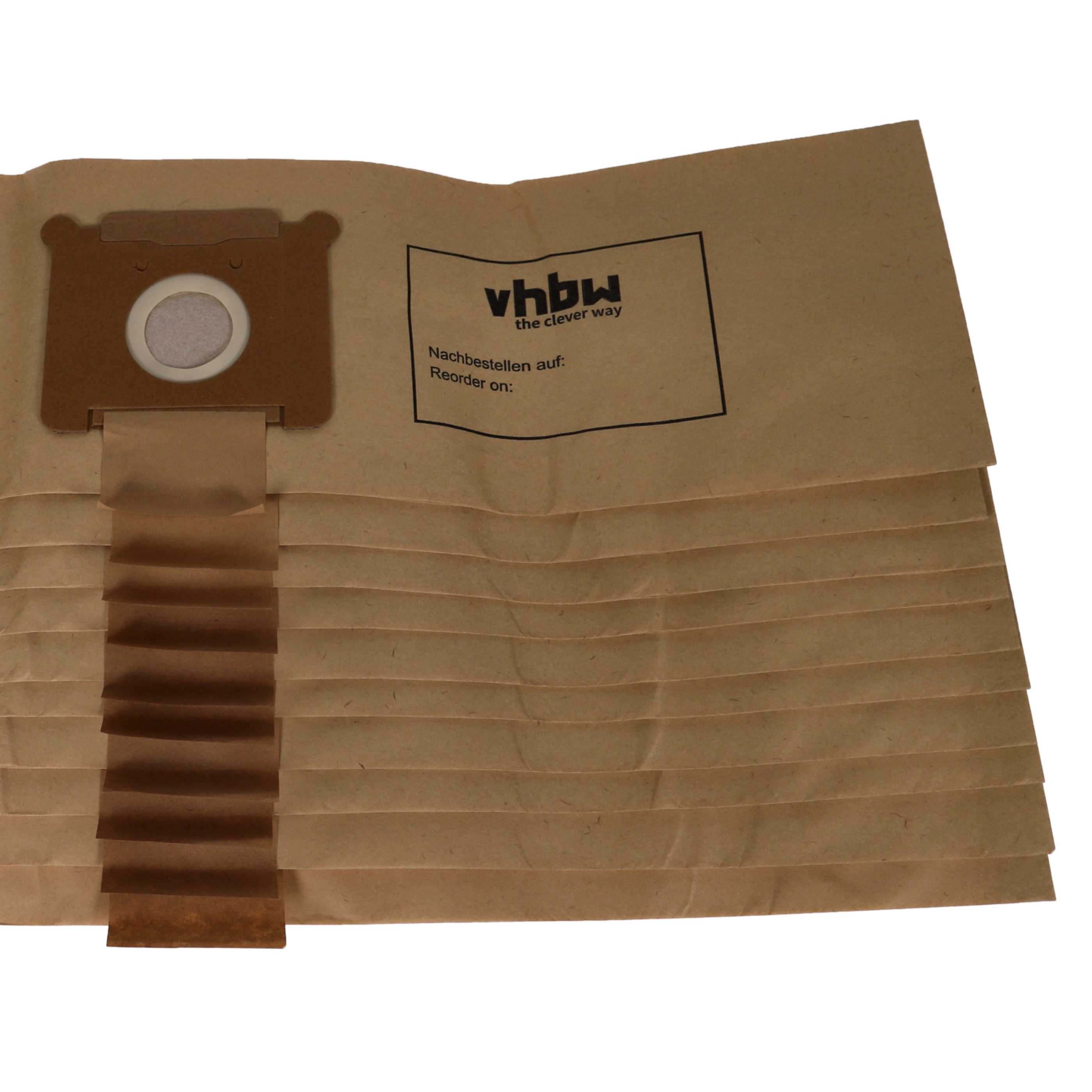 20x Sac remplace Fakir 2204805, 2601805, 3288810, 3270805 pour aspirateur Hako - papier