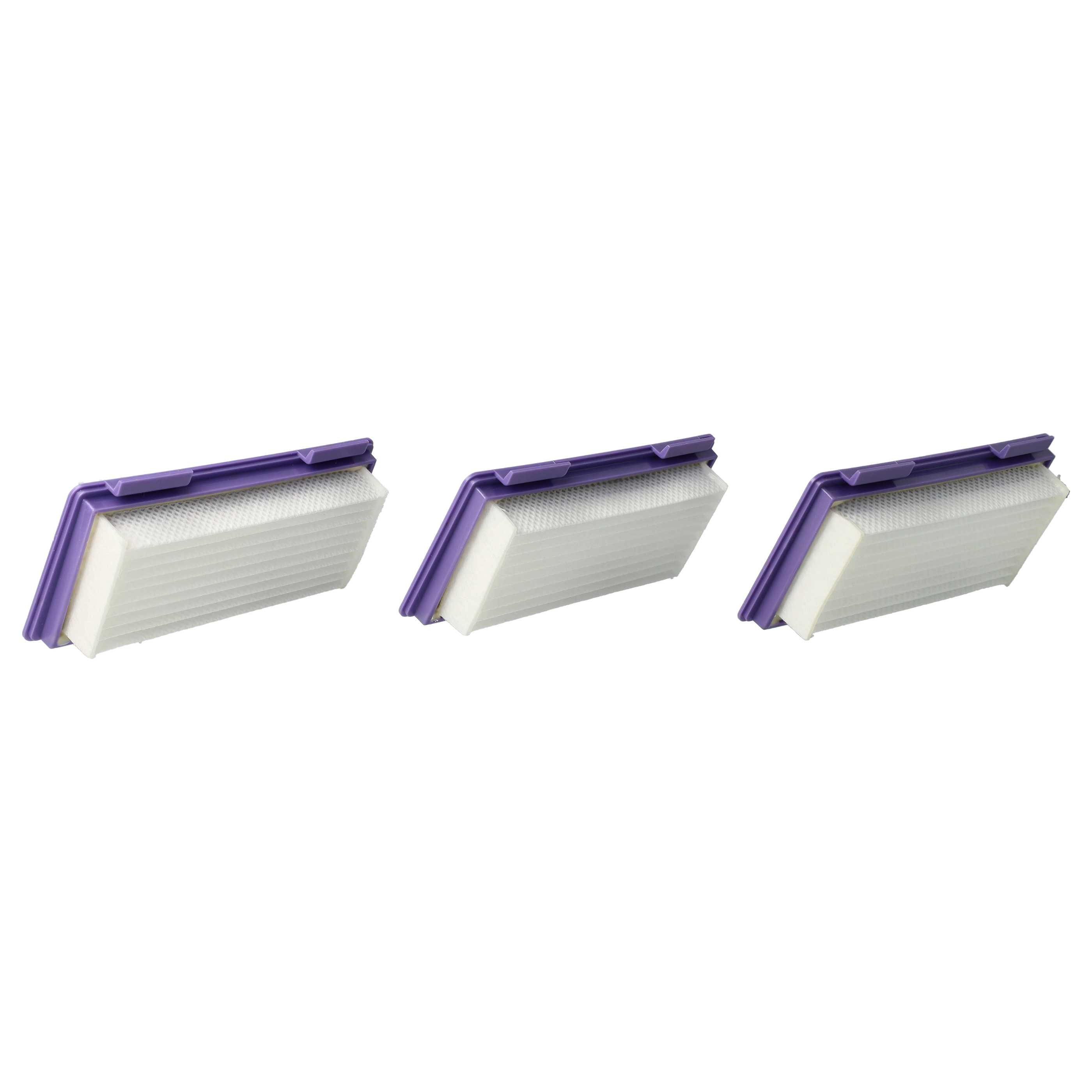 3x Filtro per aspirapolvere Neato, Vorwerk XV Essential - filtro HEPA, lilla