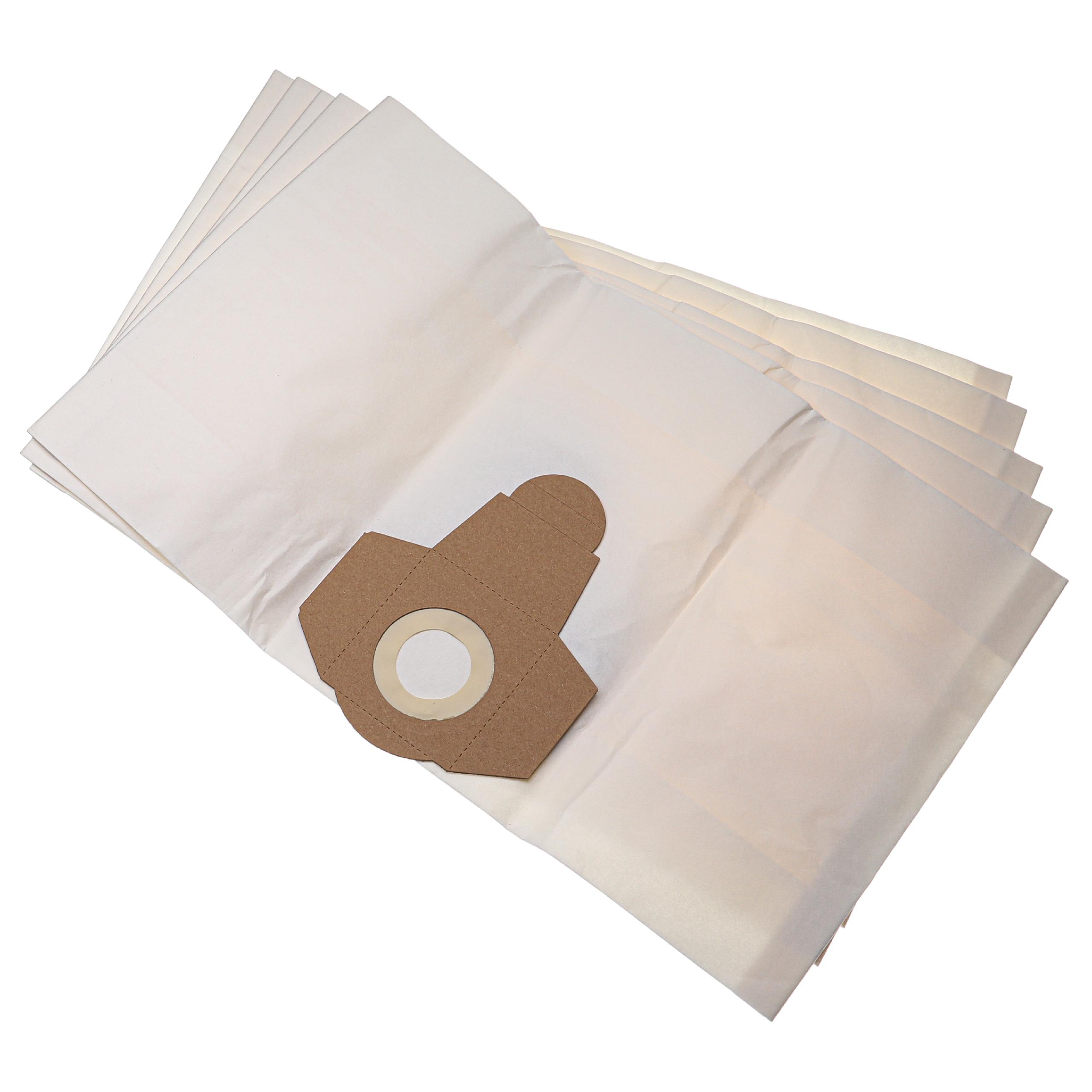 5x Sac remplace sac filtrant 20 L pour poussières fines, 7081411008871 pour aspirateur Parkside - papier