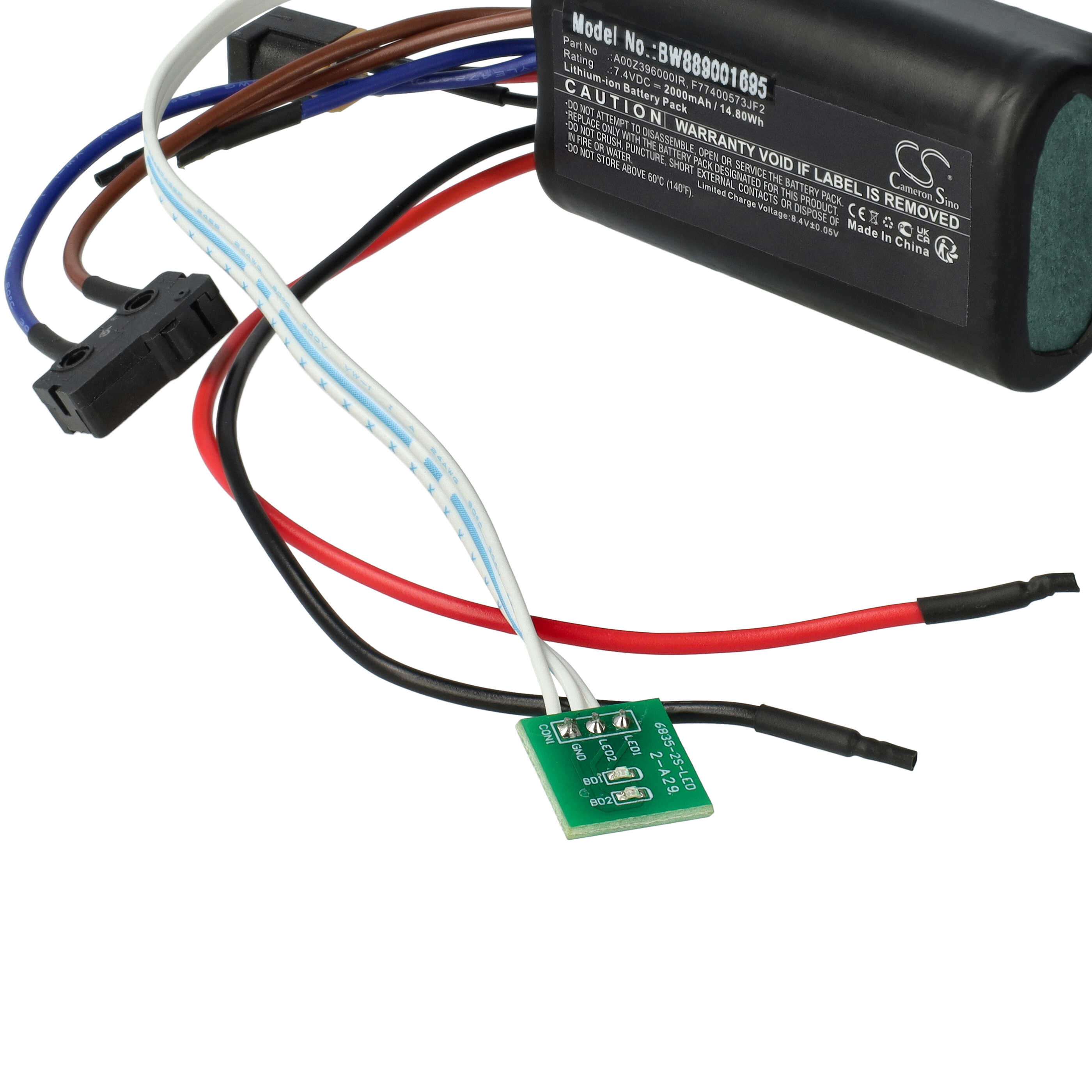 Battery replaces AL-KO A00Z396000IR - 2000 mAh 7.4 V Li-Ion