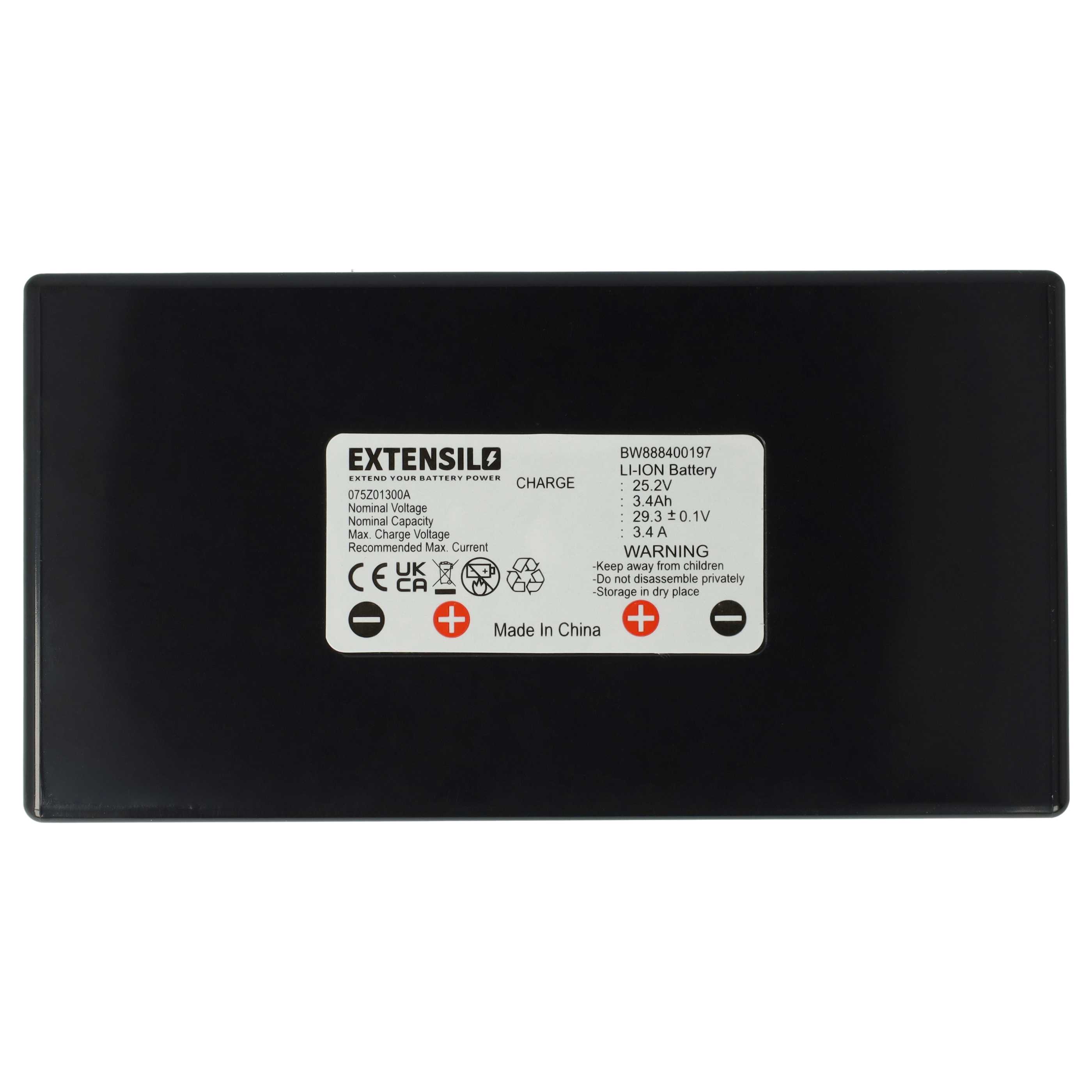 Akku (2 Stück) 25,2V passend für Gartenkraft RM500 - 3400mAh Li-Ion
