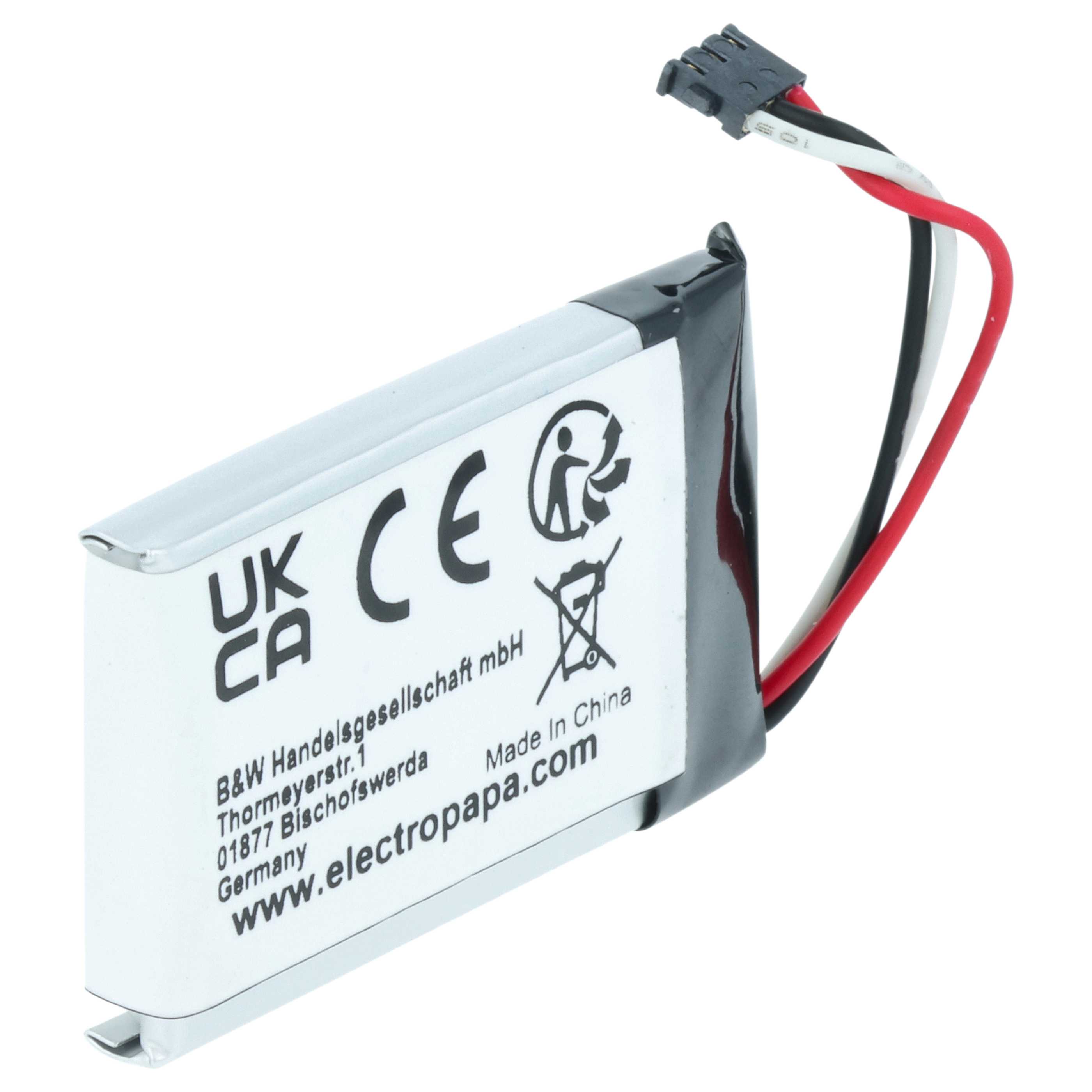 Battery replaces Garmin 361-00103-00 - 250mAh, 3.7V, Li-polymer