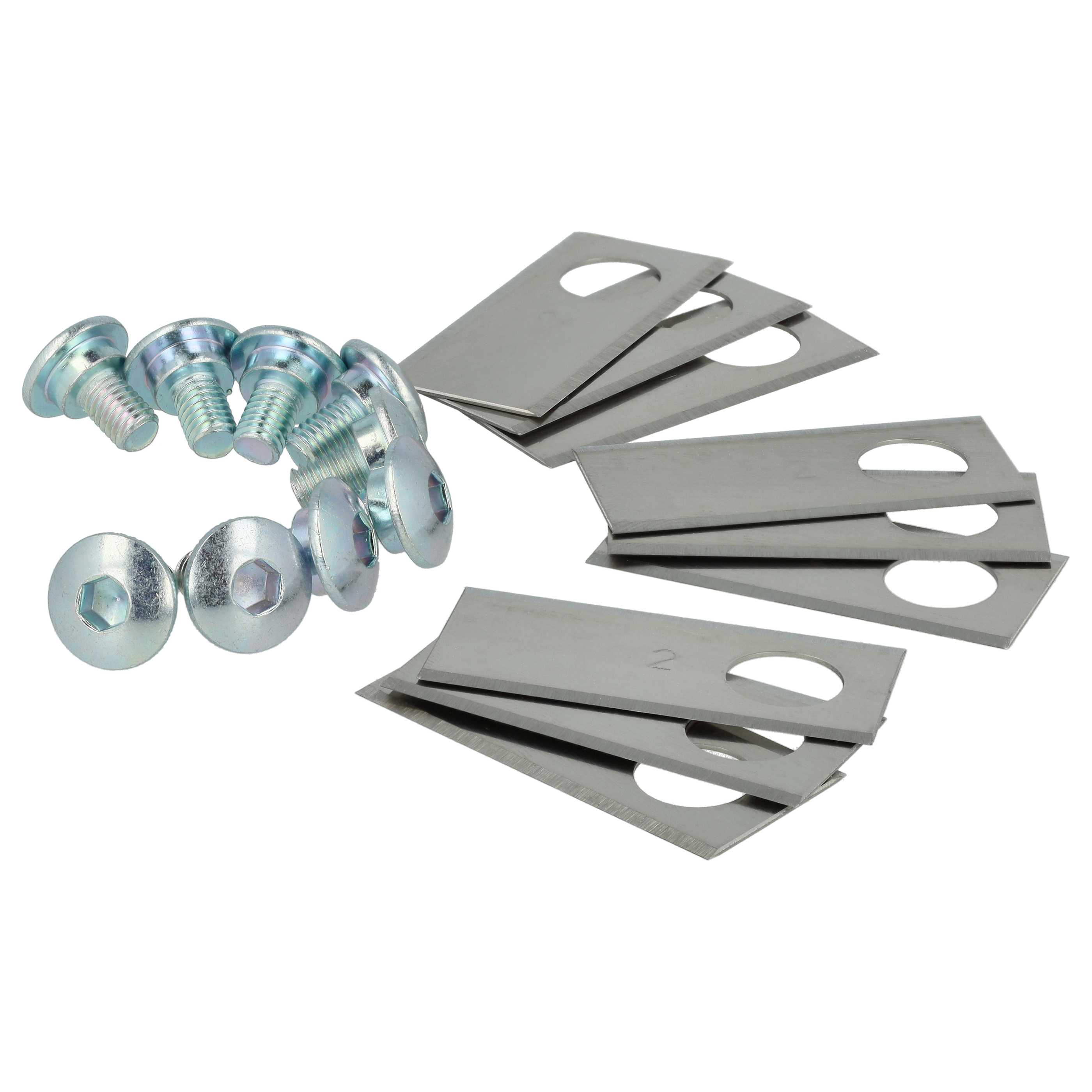 9x Exchange Blade replaces Honda 72515-VP7-C50 Cordless Lawnmower etc.stainless steel, Silver