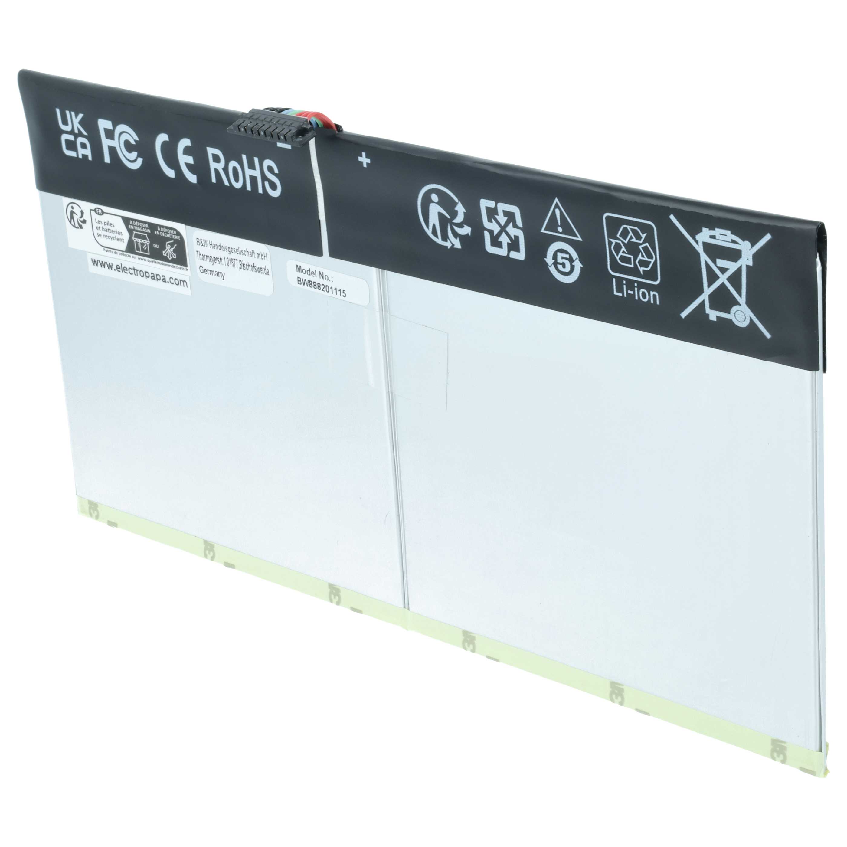 Batteria per tablet sostituisce Asus 0B200-02230100, 0B200-02230000, C12N1607 - 8200mAh 3,85V Li-Poly