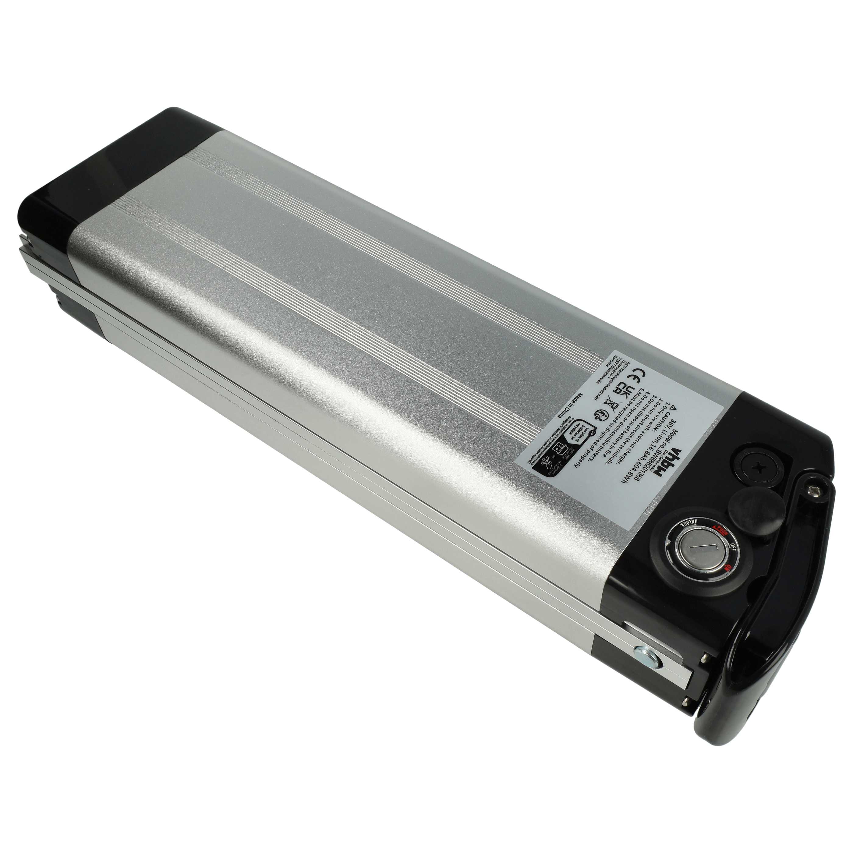 E-Bike Seat Tube Battery - 16.8 Ah 36 V Li-Ion, incl. Charger