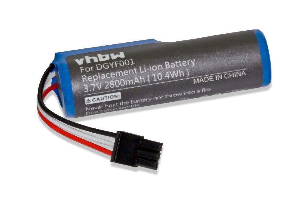 Batterie remplace GPRLO18SY002, DGYF001, 533-000096 pour enceinte Logitech - 2800mAh 3,7V Li-ion