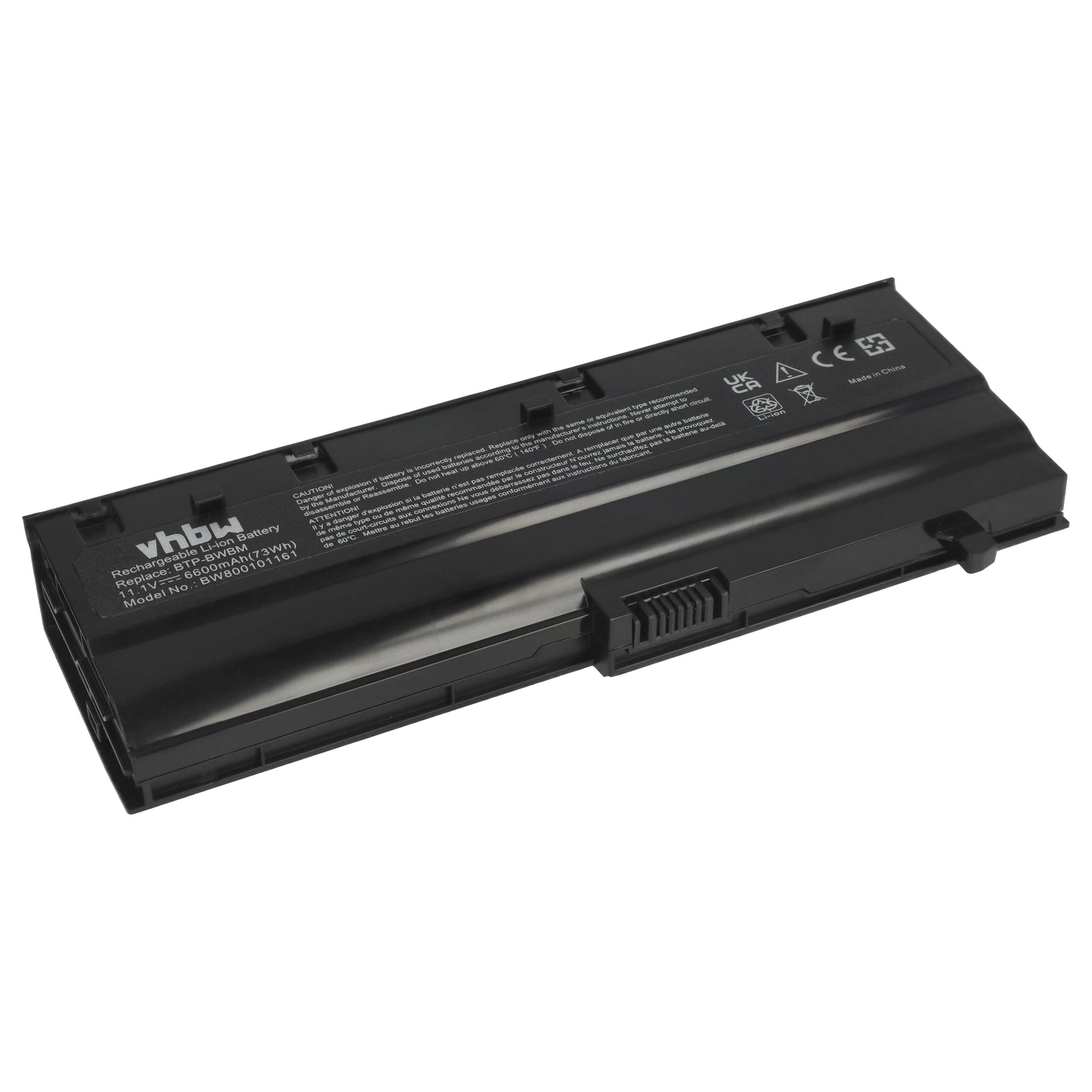 Akumulator do laptopa zamiennik Medion 40024623, 40024627, 40022954, 40022955 - 6600 mAh 11,1 V Li-Ion, czarny